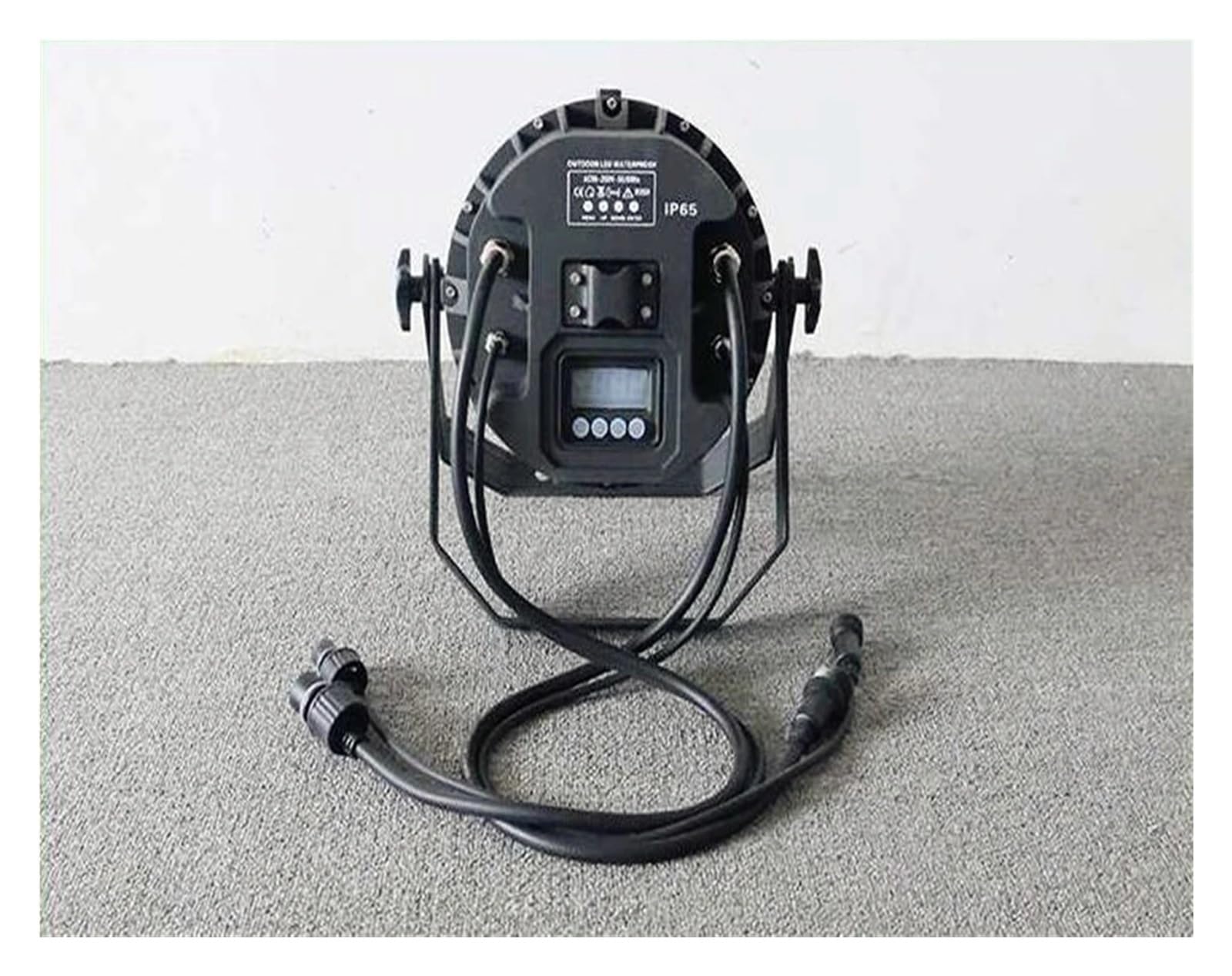Luces LED for DJ, 24 x 18 W, IP65, resistentes al agua, 6 en 1, equipo profesional for DJ de escenario, for bodas, discotecas y fiestas Uso en interiores y exteriores(Black_24x18W RGBWA UV)