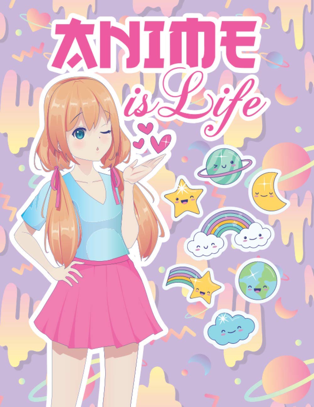Anime is Life: Anime Sketchbook | Large 8.5 x 11 Anime Drawing Pad | Manga Sketch Book with Blank Pages for Drawing, Sketching, and Doodling | Cute ... Love Manga Japanese Art, Anime, and Kawaii