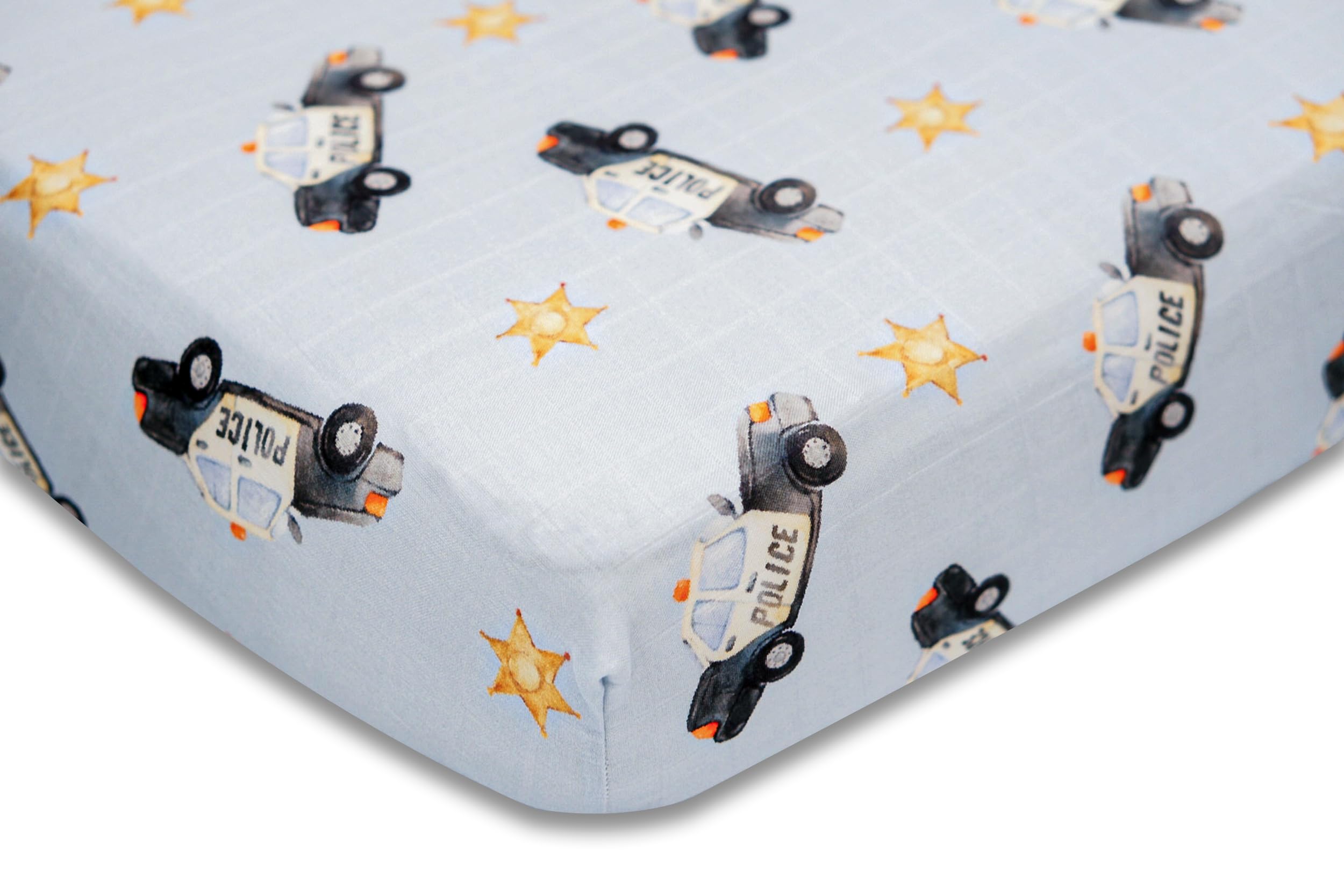 immispace - Sábana de muselina ultrasuave para cuna, 30 % algodón orgánico + 70 % rayón, se adapta a colchones estándar de cuna de 52 x 28 pulgadas, lavable a máquina para niñas y niños, regalos para