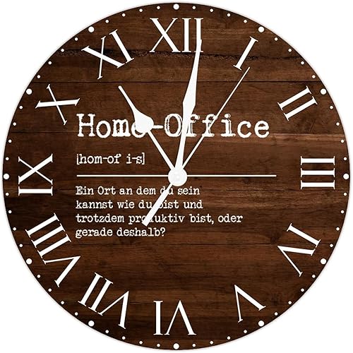 Miniatura 37 de ArogGeld Definición de recursos humanos, reloj de PVC, frases motivacionales, sin marco, números romanos, significado de 12 pulgadas, silencioso