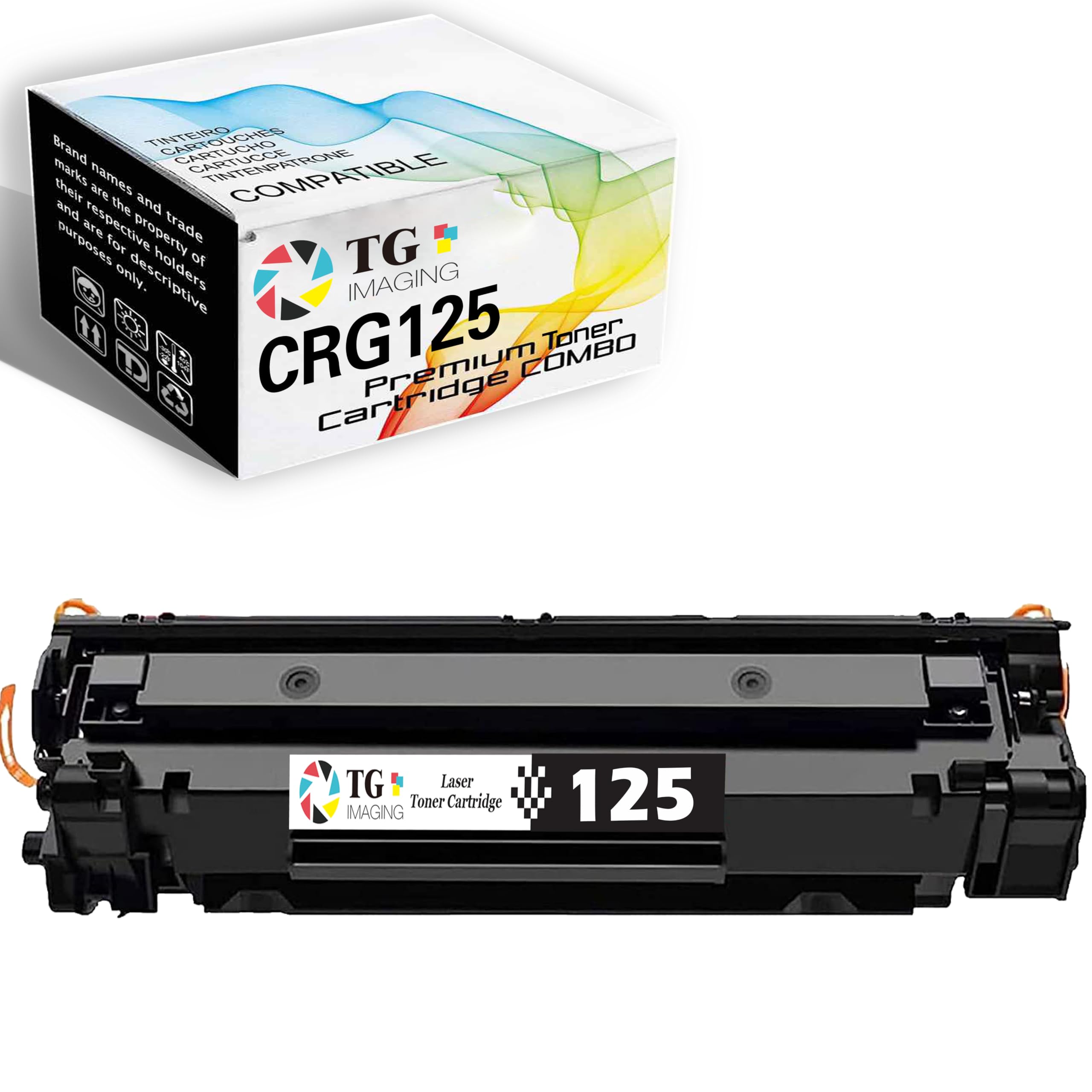 TG Imaging Compatible Toner Cartridge Replacement for Canon 125 CRG-125 CRG125 for ImageClass LBP6000 LBP6030ws MF3010 Laser Printer (1 Pack, Black)