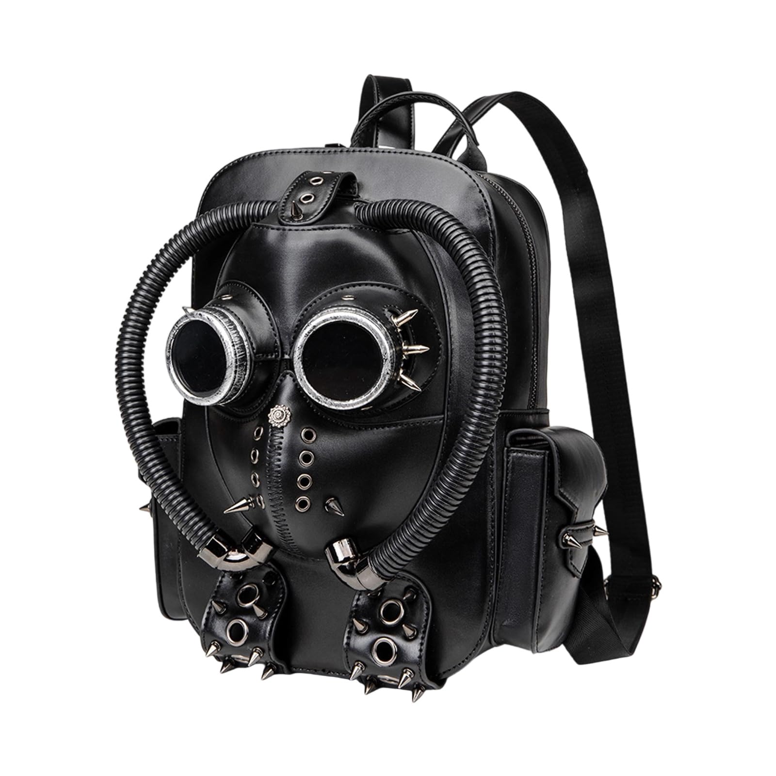 Vintage Backpack Book Bag Daypack Travel School College Bag Women Men Punk Rock Rivet Backpack Shoulder Bag Punk Rivet Backpack