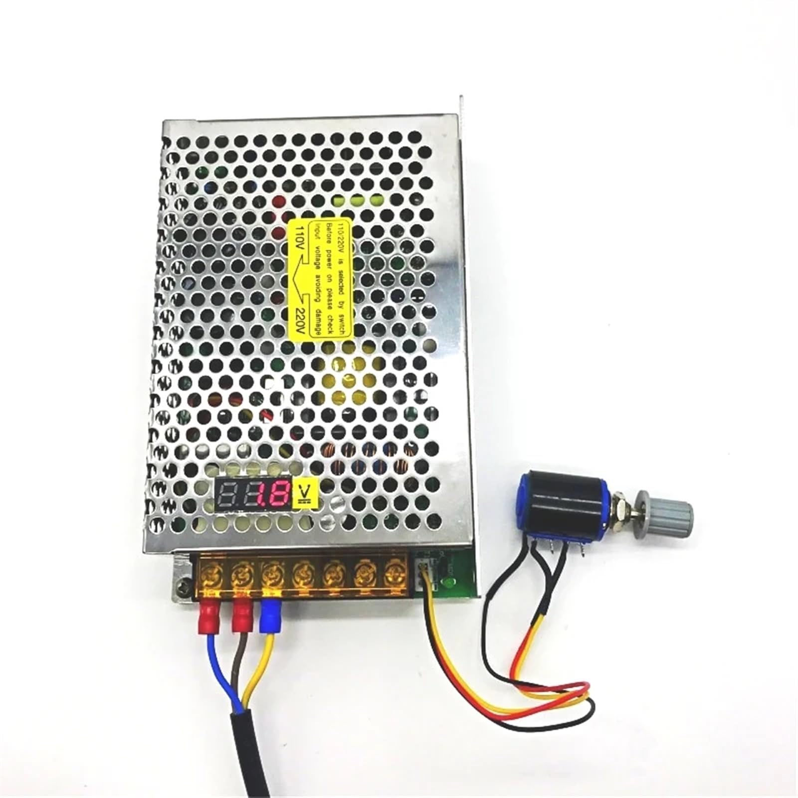 75 W, 100 W, 150 W, AC-DC, 0-12 V, 24 V, 36 V, zasilacz impulsowy z cyfrowym wyświetlaczem LED, regulowany transformator (0-12 V, 10 A)