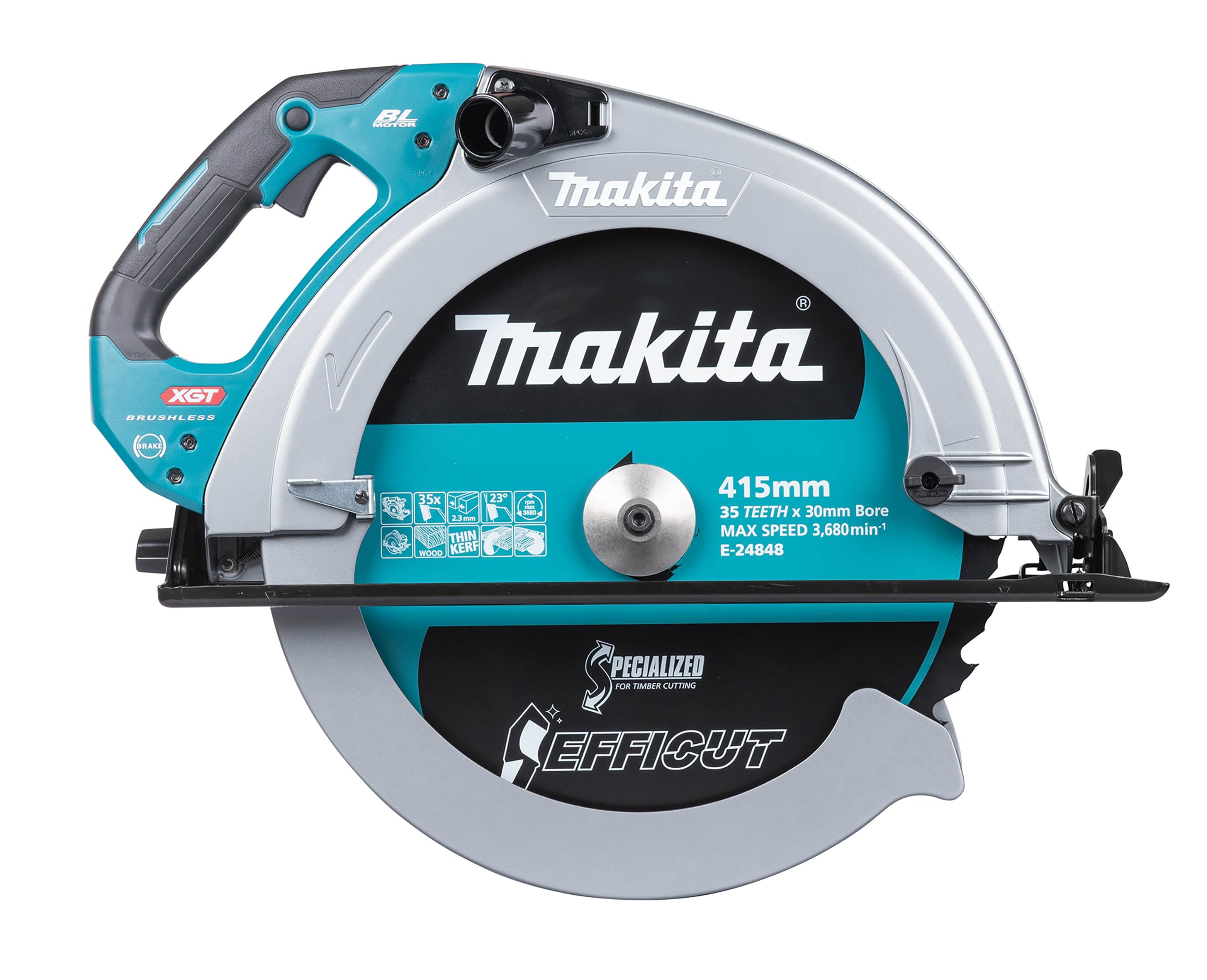 Makita HS013GZ 40V Max Li-ion XGT 415mm Sierra circular sin escobillas, baterías y cargador no incluidos