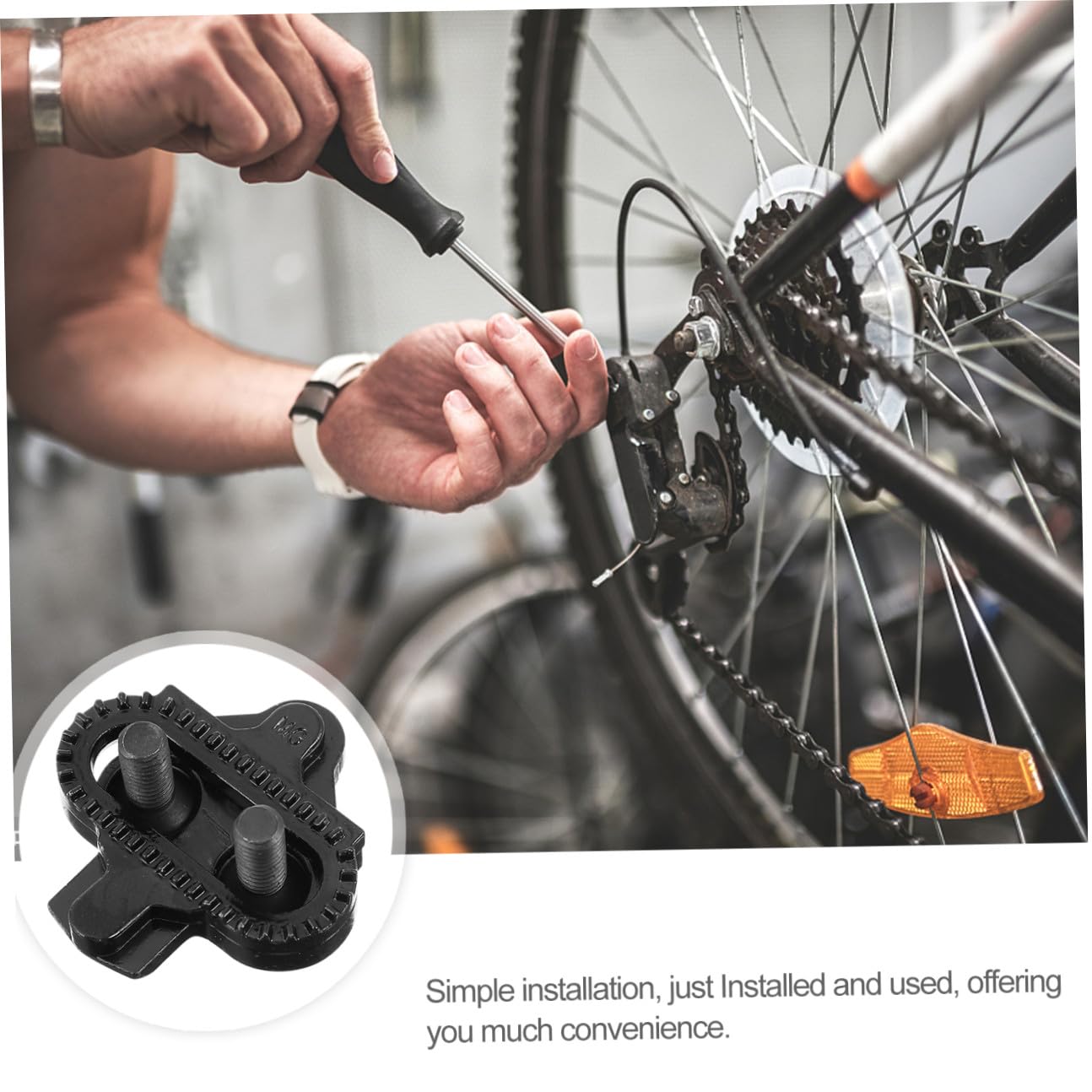 BESPORTBLE 2 Paia Di Tacchetti Per Biciclette Tacchetti Per Bici Stecca Tacchetto Per Mountain Bike Copri Tacchetti Per Bicicletta Calpestabili Pedale Della Bici Tacchetti Per Mtb Tacchetto