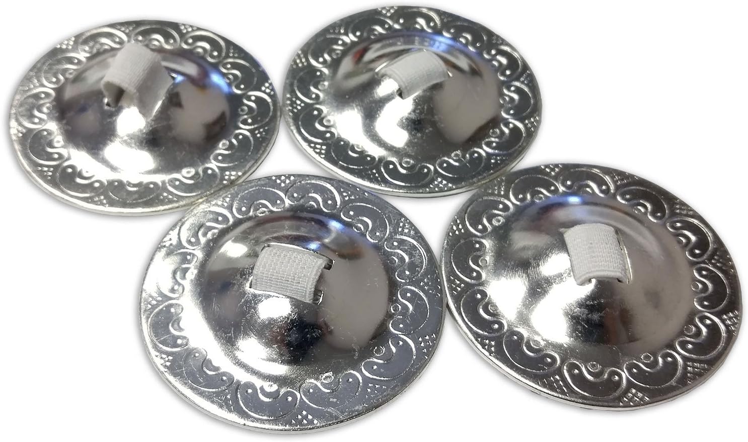 Hip Shakers Belly Dance Finger Zills 2 Pair 4pcs Accessories Elastic Finger Loops