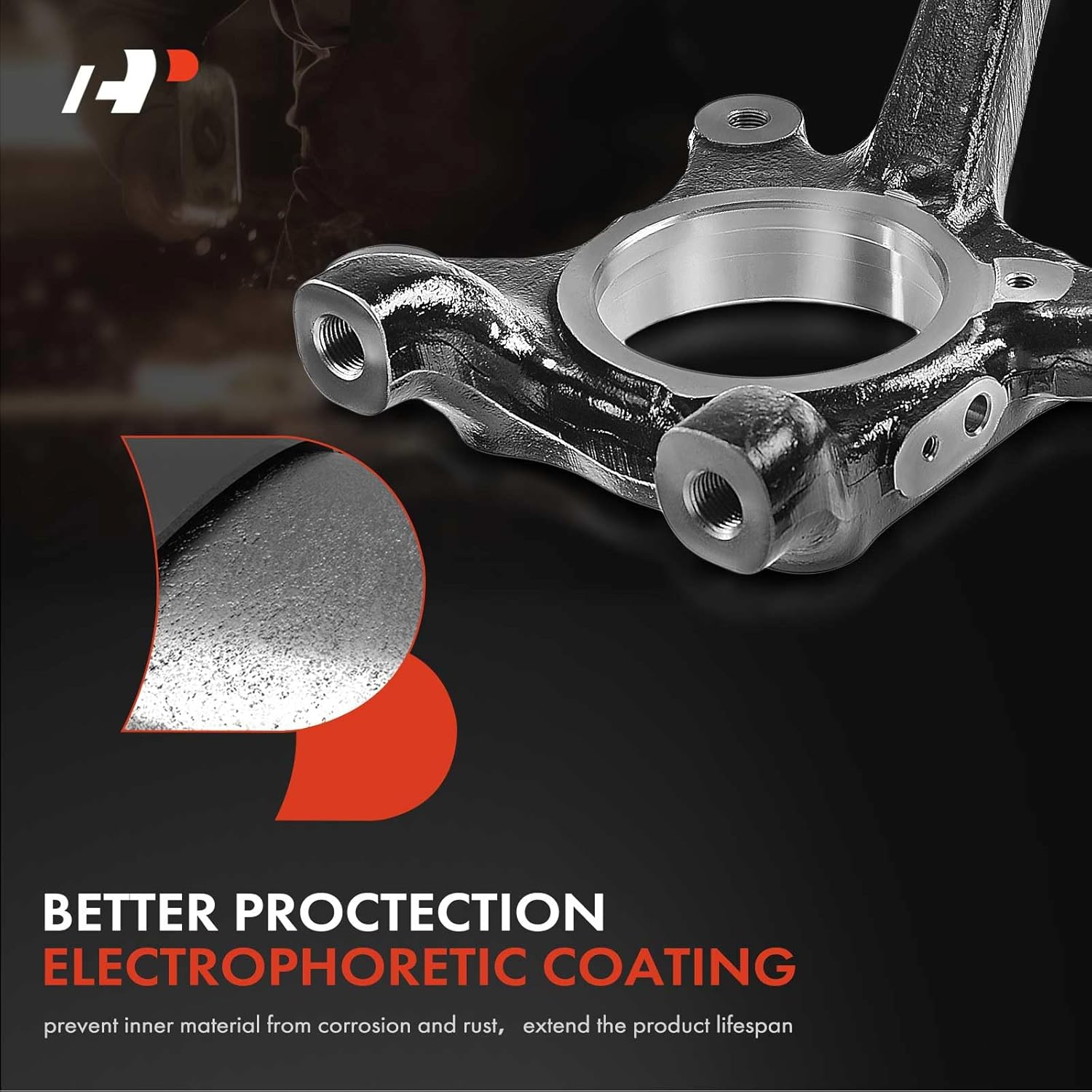 A-Premium Front Suspension Steering Knuckle Compatible with Toyota 4Runner 2003-2015, FJ Cruiser 2007-2014, Lexus GX460 2010-2015, Left Driver Side