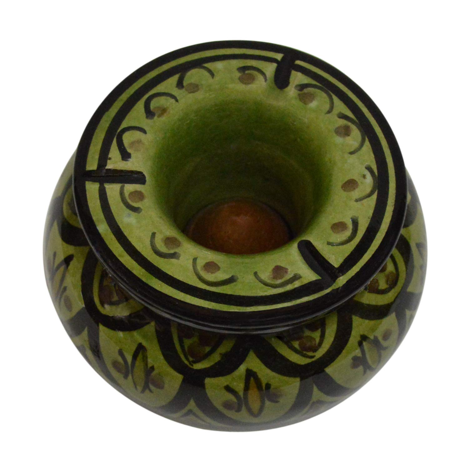 Ceramic Ashtrays Hand Made Moroccan smokeless Ceramic Vivid Colors Small