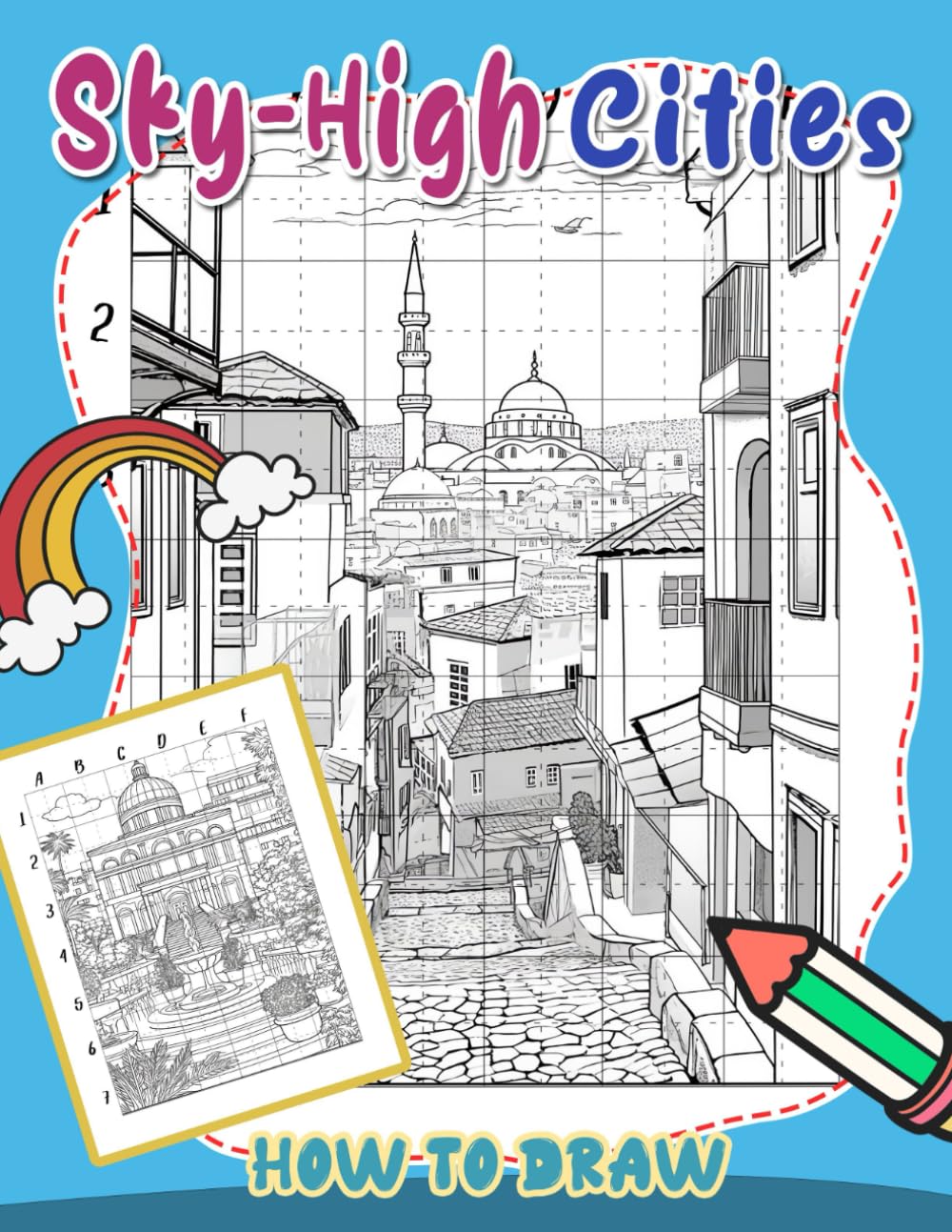 How To Draw Sky-High Cities: Discover and Color Cityscapes from Around the World - Easy Step-by-Step Guide for Kids to Create Vibrant Urban Scenes and Learn about Architecture