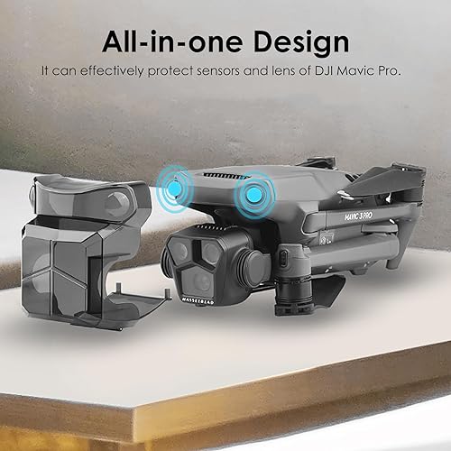 Miniatura 3 de XINANEE Soporte de hélice y cubierta de cardán para DJI Mavic 3 Pro Drone Accesorios - Tapa de lente Sensor Protector Correa Prop