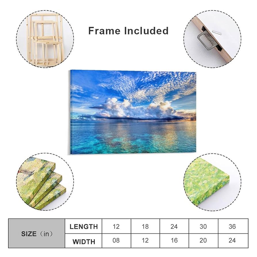 風景画 青空と緑の風景27✖️24