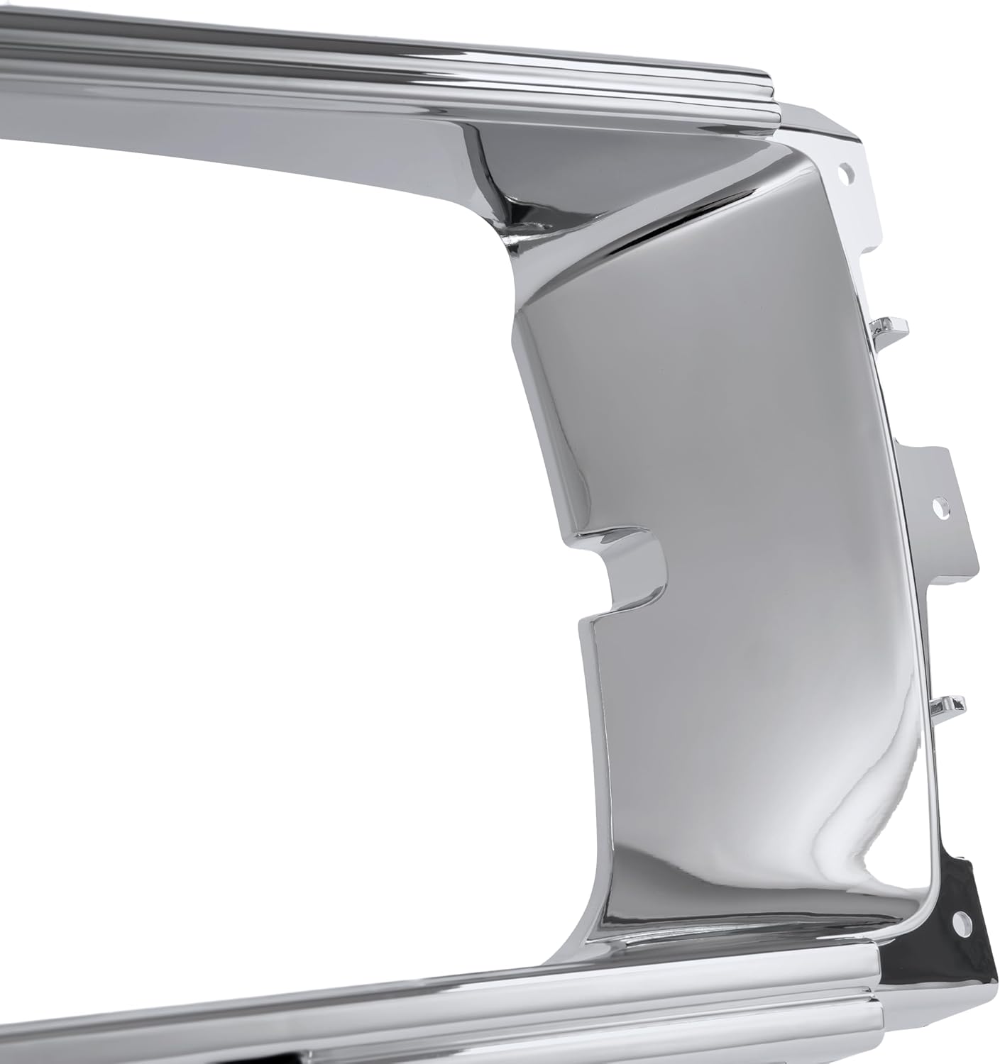 HECASA Pair Headlight Door Bezels Set Compatible with 1984-1986 Toyota Pickup / 4Runner / SR5 Turbo Headlamp Door Cover Trim Driver & Passenger Side Plastic(ABS) Silvery+Black