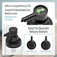 Vista 3 de 12oz Automatic Touch Sensor Liquid Glass Soap Dispenser, Hands-Free Mason Jar Soap Dispenser, Refillable Lotion Bottle for Bathroom Kitchen