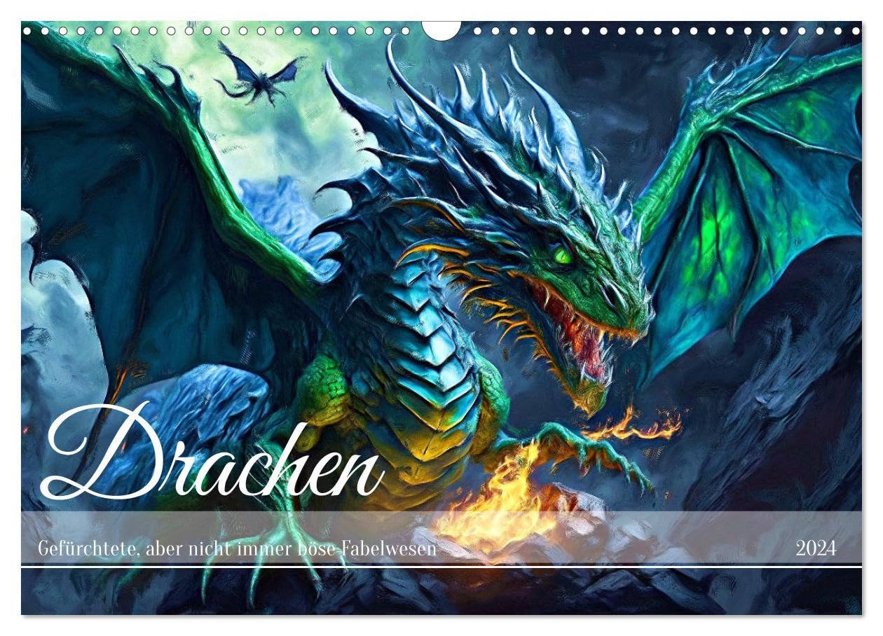 Amazon.com: Dragons - feared, but not always evil mythical creatures (Wall Calendar  2024 DIN A3 Landscape), CALVENDO 12 Month Wall Calendar : Office Products