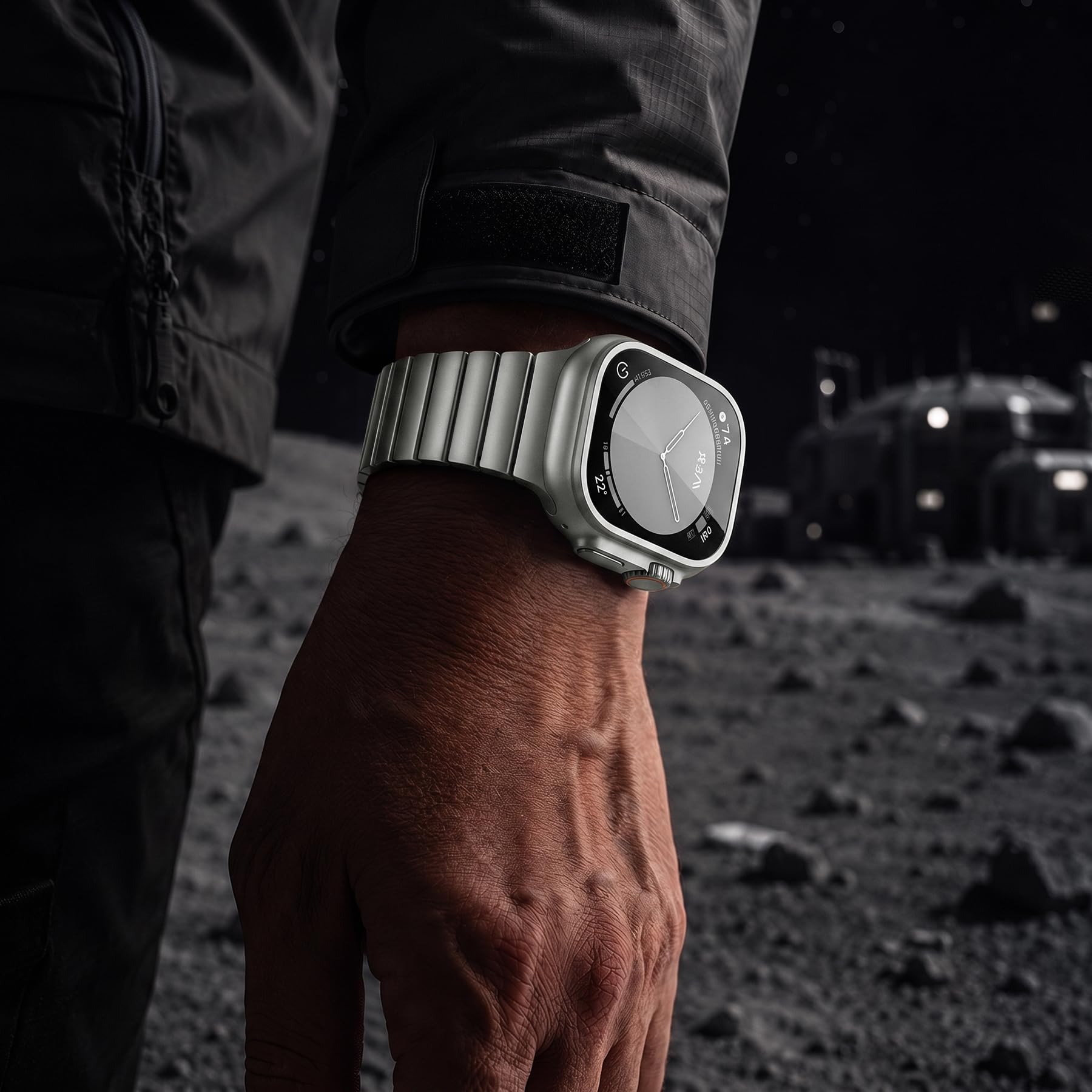 Bracelet magnétique en métal pour homme, compatible avec Apple