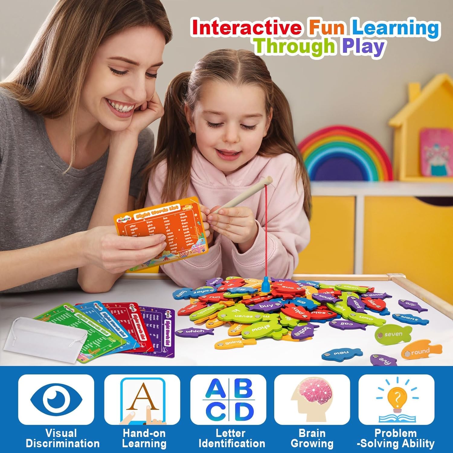 456 Pcs Toddler Sight Word Games - Image 2