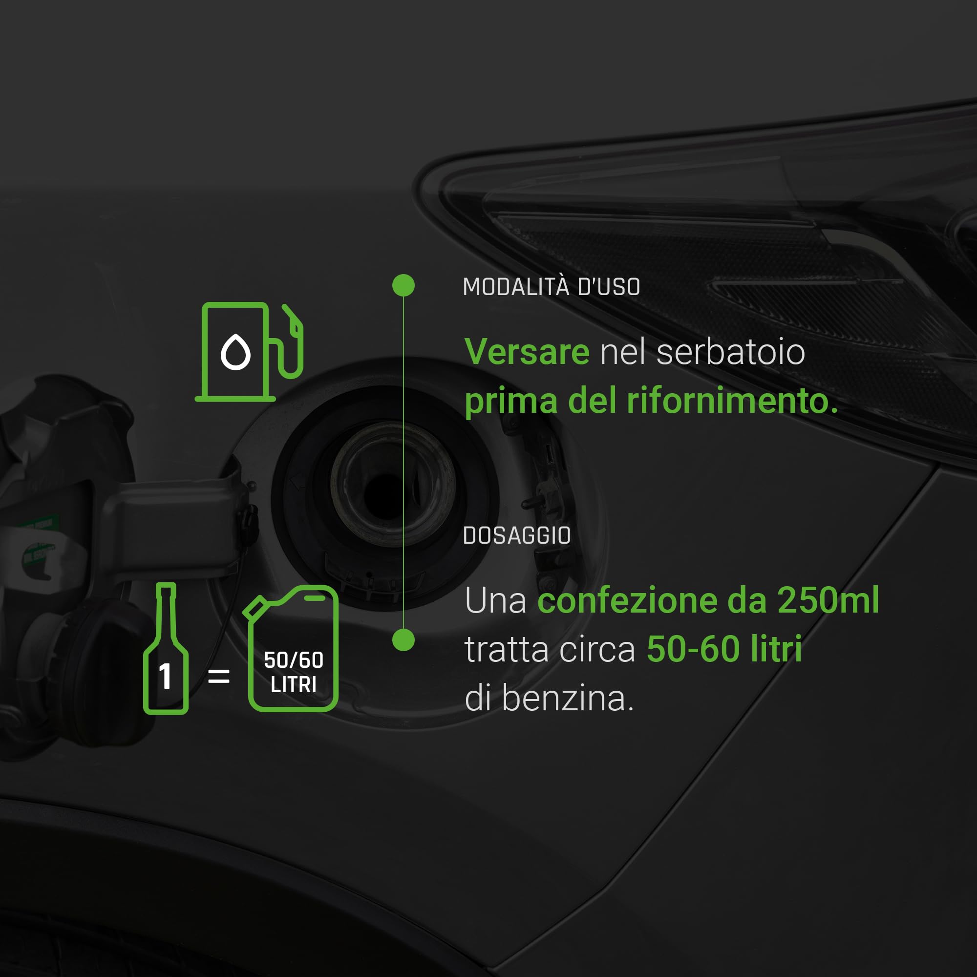 Bardahl - Top Gasoline + Hybrid - Additivo Multifunzionale per Auto, Additivo Benzina che Rimuove Efficacemente i Depositi già dal Primo Trattamento, Protegge dalla Ruggine, 250 ml