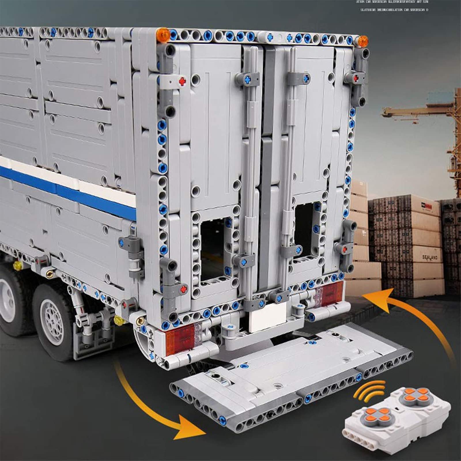 Technik LKW Bausteine, 4166 Teile, MK13139 LKW Modell, Doppelte Fernbedienung mit 8 Motoren, Sammlerstücke für Erwachsene(Originalverpackung)