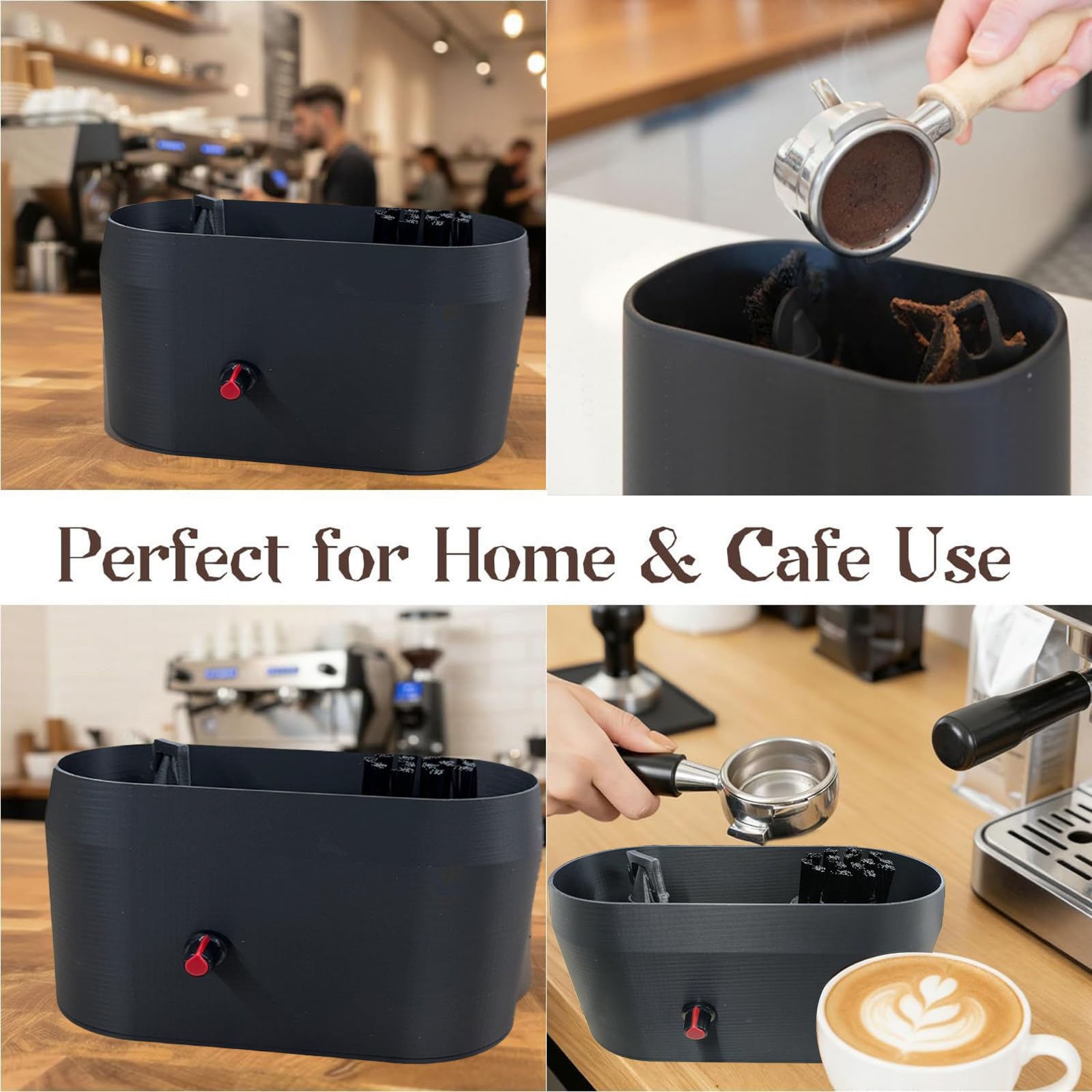 Kit de limpieza de portafiltro de café, limpiador eléctrico de cajas, recogedor de tierra, cepillo profesional para espresso, dispositivo de filtro de máquina de café para sistemas barista