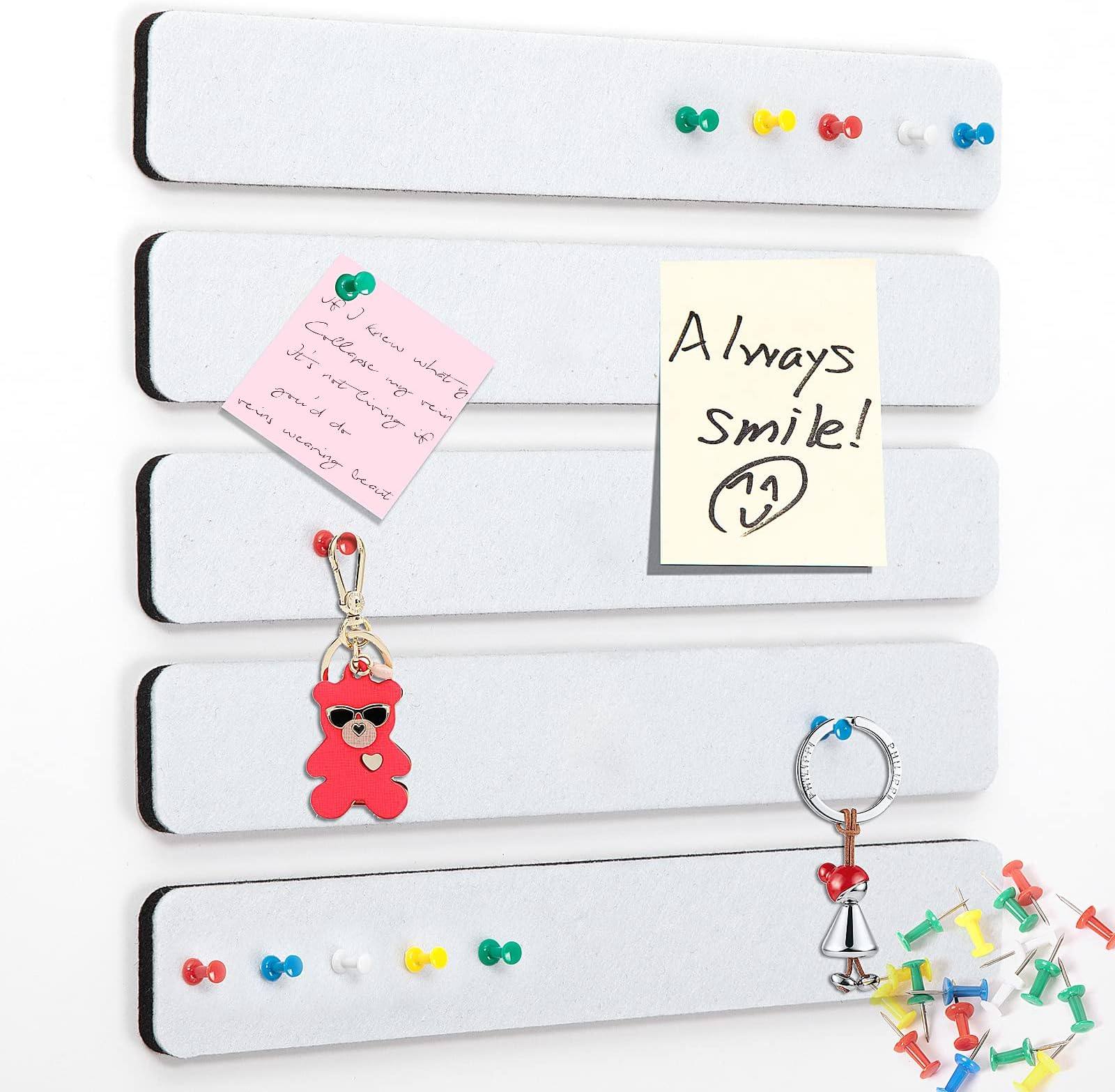 HBlife Cork Board Bulletin Board Bar Strip 2 Pack, 15x2