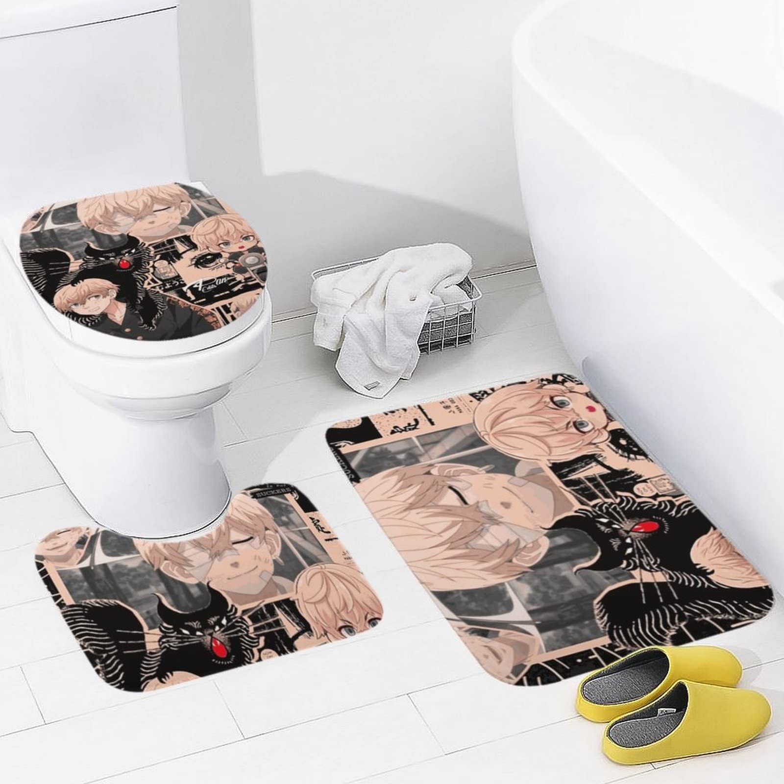 Amazon | 東京リベンジャーズ トイレマット 3点セット トイレ―カバー 