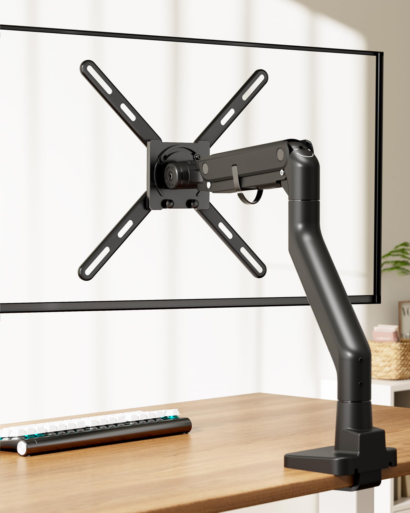 monTEK Steel VESA Mount Adapter Kit, Universal Extension Bracket Fits 32"-55" LCD LED TVs up to 30kg, Conversion Plate Expands VESA Patterns to 300x300 & 400x400, Includes 52 Mounting Hardware — view 7