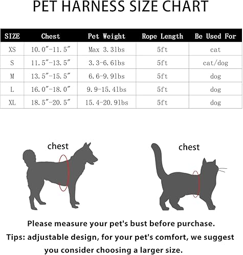 Miniatura 4 de FOZZA Juego de arnés y correa para perro, sin tirones, arnés reflectante ajustable para cachorros con malla transpirable, arnés de chaleco para