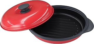 TO-PLAN(トプラン) レンジで焼ケール丸形 電子レンジだから衛生的に直火焼のように焼き目が簡単にくっきりつく、火を使わない安全な調理皿