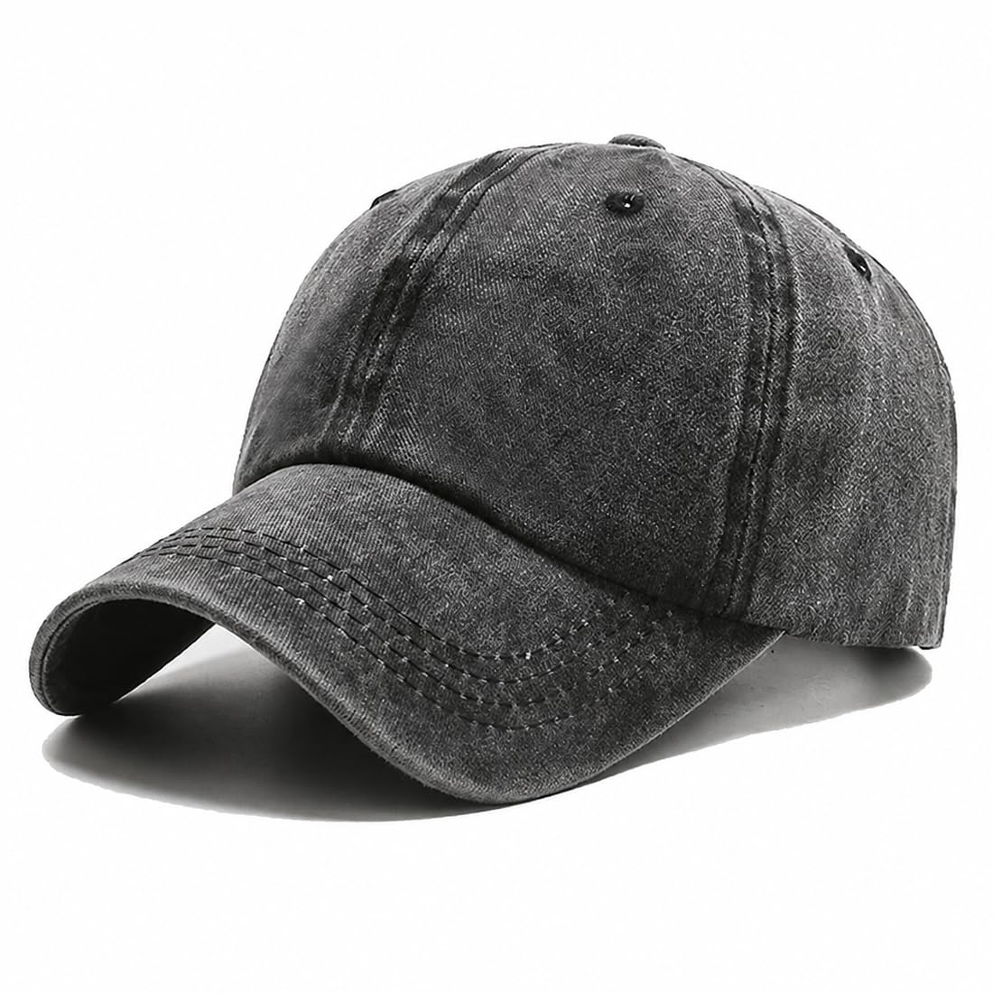 store 2508 Washed Denim Cotton Baseball Cap for Men & Women, Adjustable Unisex Casual Hat, Breathable Soft Outdoor Travel Sports Sun Cap-picture-48