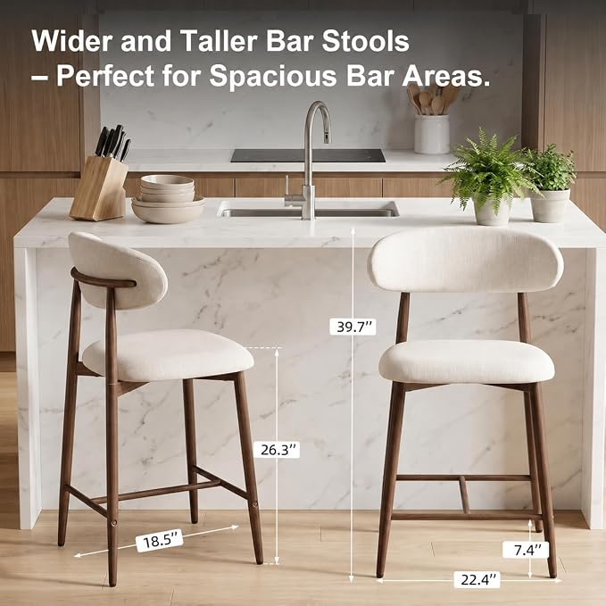 Set de 4 Butacos de barra AQO para cocina moderno miniatura 3