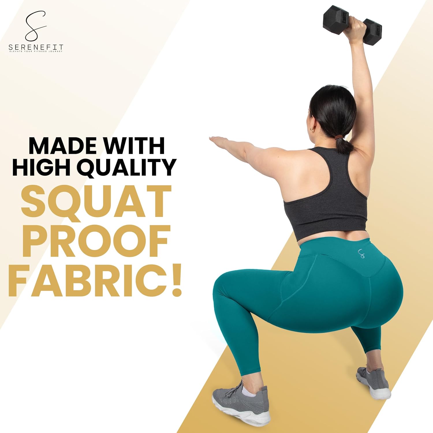 Yoga Pants with Pockets for Women Tummy Control High Waisted Buttery Soft Gym Leggings Workout Clothes for Women - Image 3