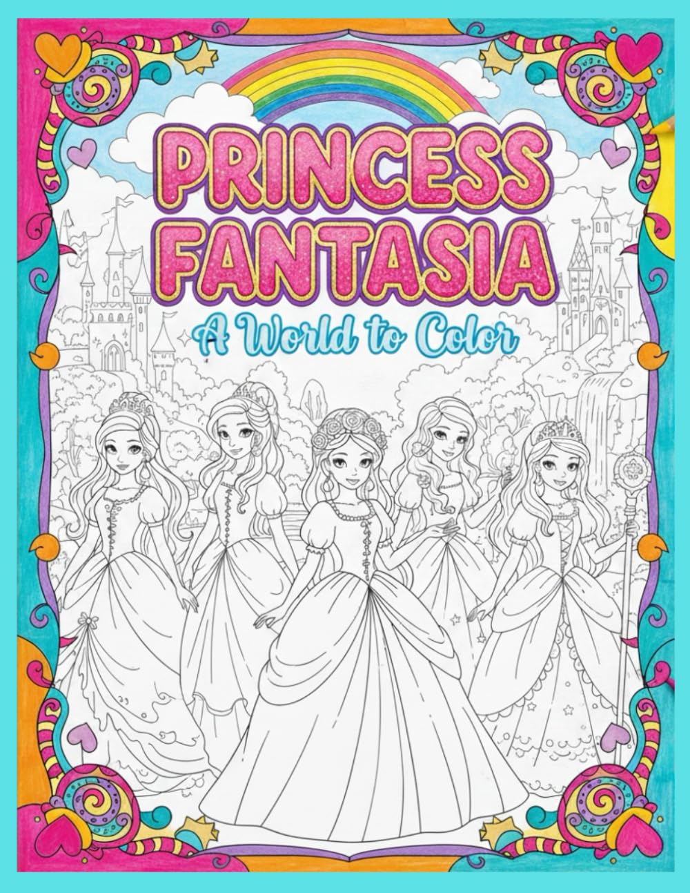 Princess Fantasia: A World to Color: An Imaginative Princess Colouring Journey to Support Creativity, Confidence, and Motor Skill Development (Creative Steps Colouring Series)