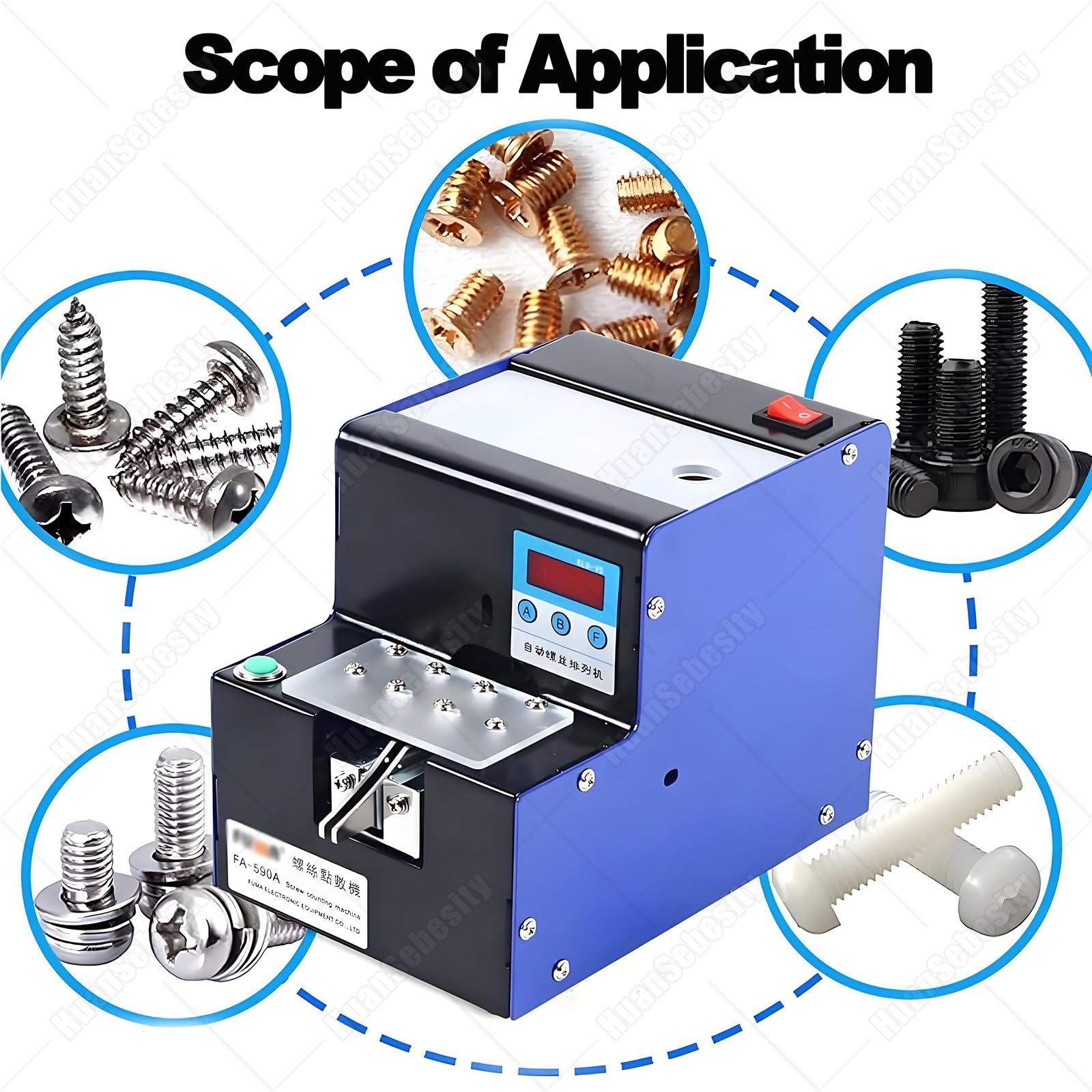 Contador Digital Tornillos con Dispensador Vibratorio | Montaje Industrial,Admite Tornillos Hasta 20 Mm,Diseño Compacto Sobremesa Para Pequeños Talleres Mecánicos