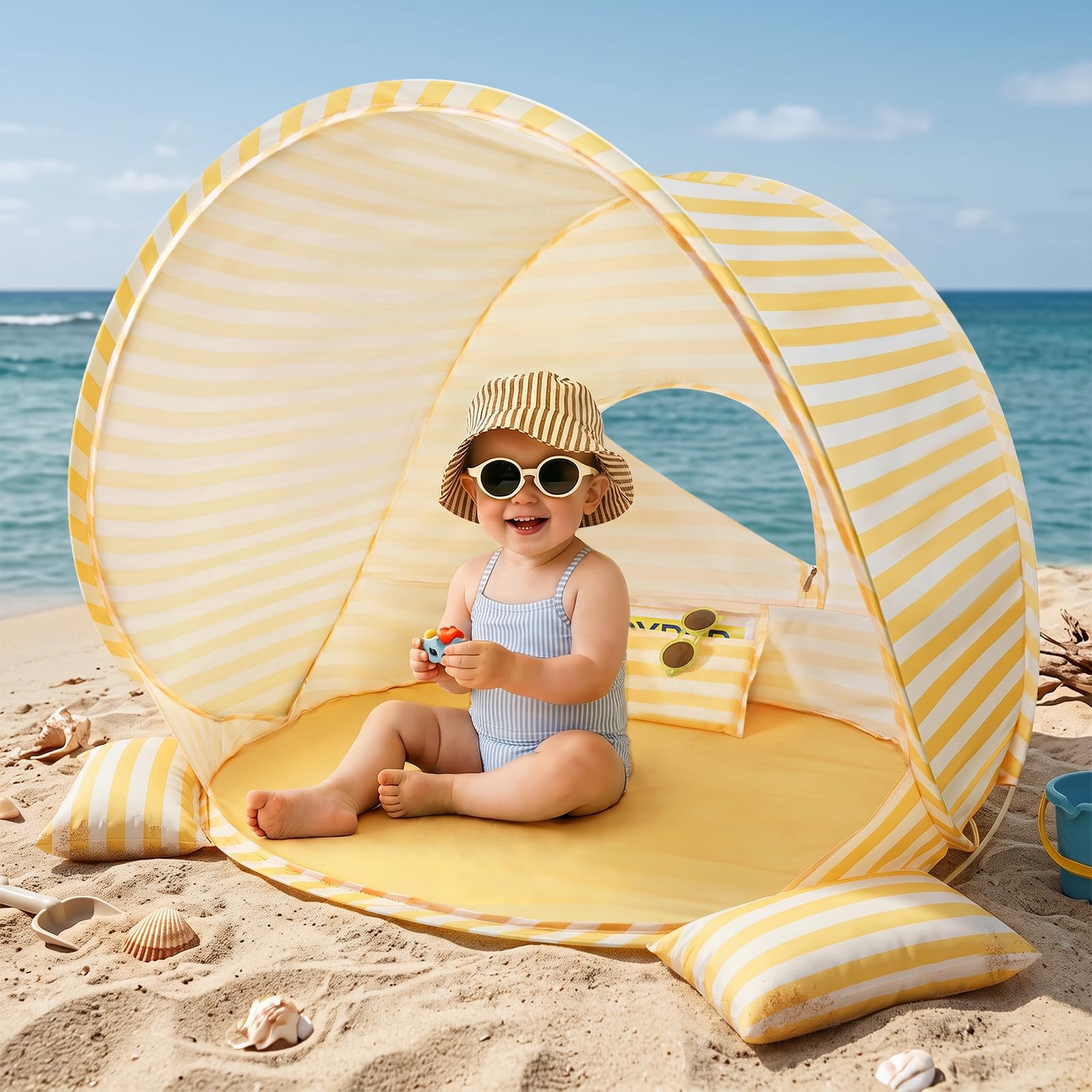Photo 1 of Tiny Land Baby Beach Tent, 2026 New Pop Up UPF 50+ Sun Protection