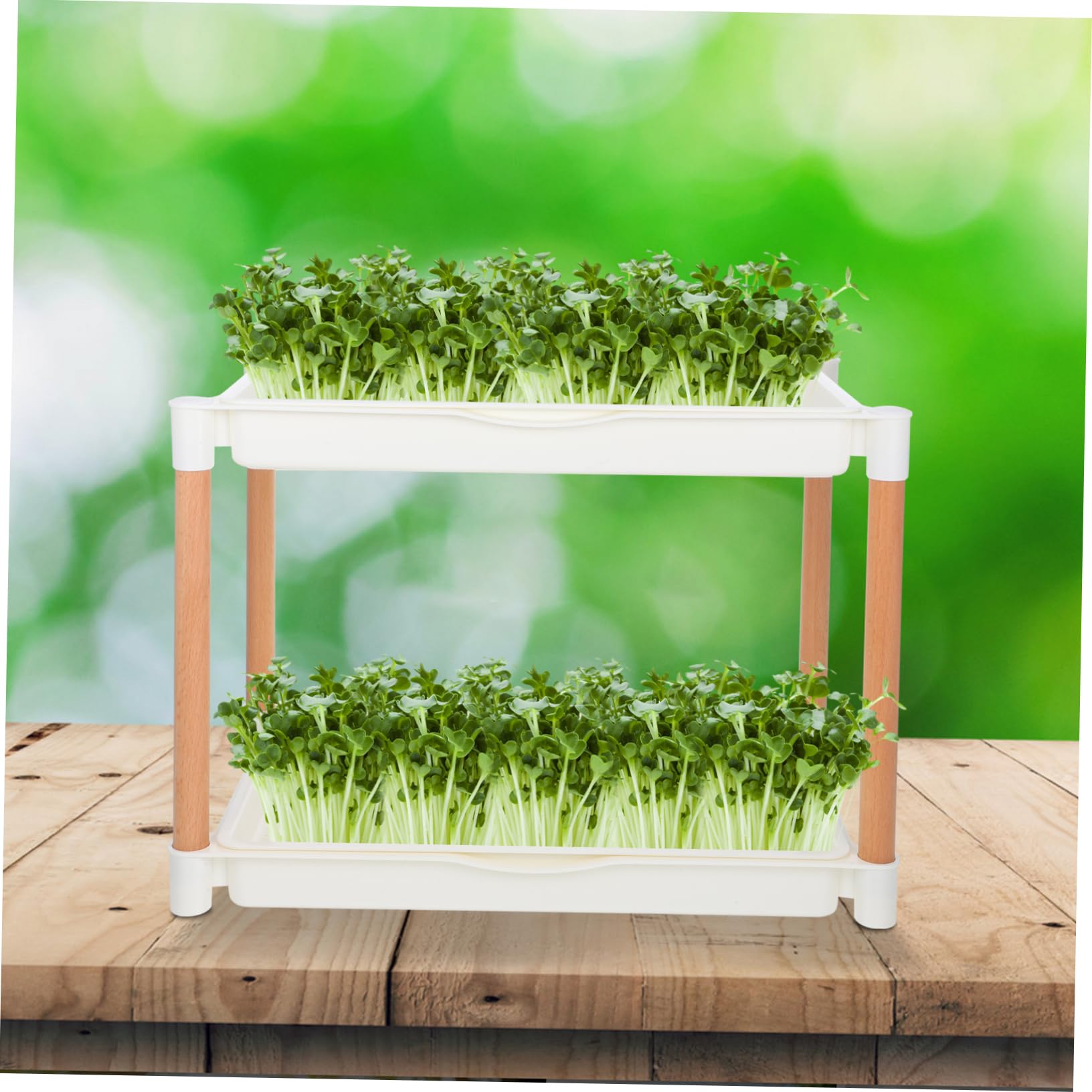 TOYANDONA Keimschale Für Sprossen Microgreens-anzuchtschale Mit Maschenlöchern Anzuchtschale Aus Pp-Material Doppelschichtige Keimschale Für Sprossen-anzucht Erdlose Keimplatte Für Weizengra