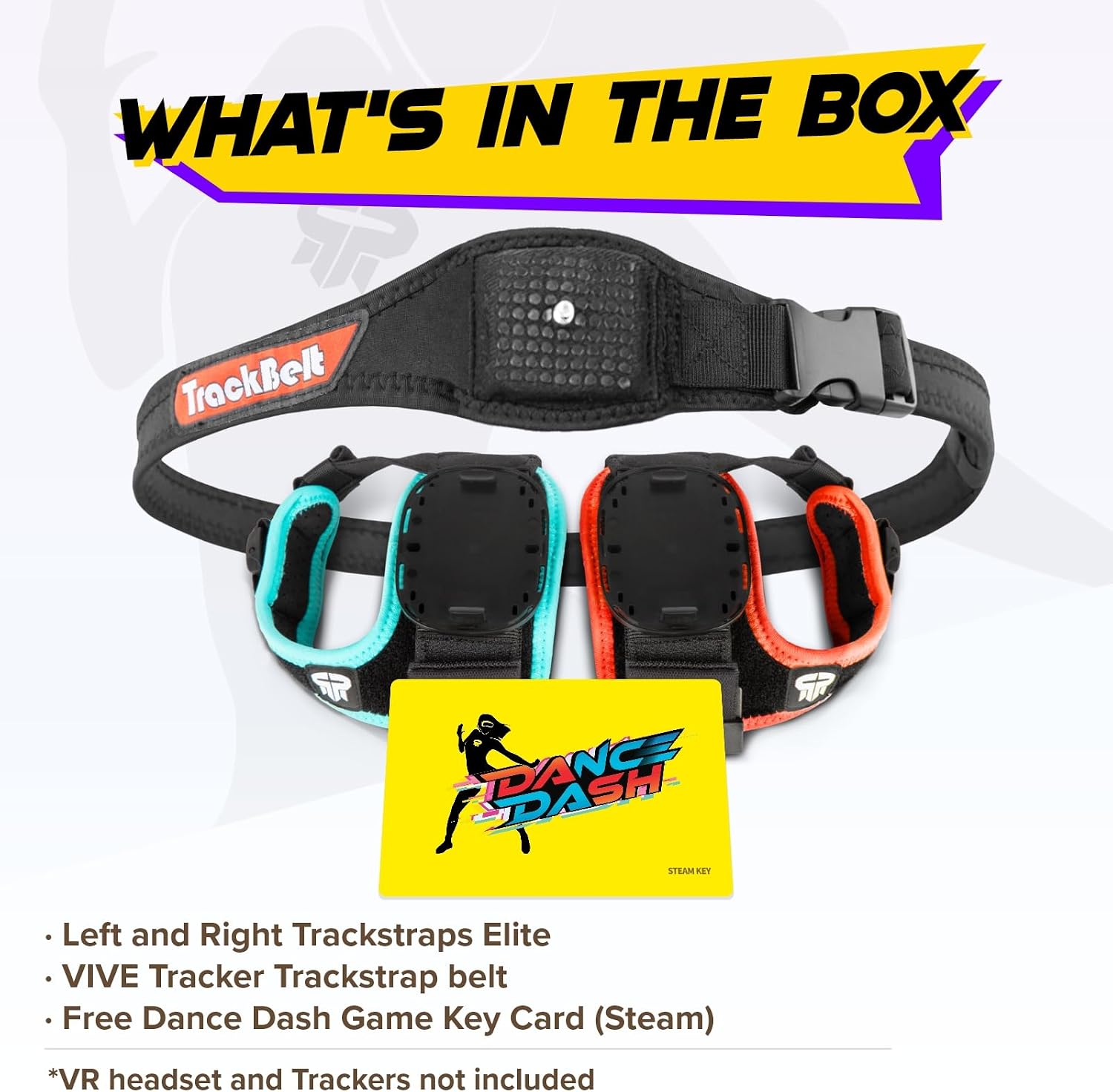 Rebuff Reality Trackstraps Elite Bundle Dance Dash Game Steam Key | Heel Lock Stability for Vive Tracker 3.0 2.0 Tundra & HTC Vive Ultimate, VR Full Body Tracking, Trackers Not Included