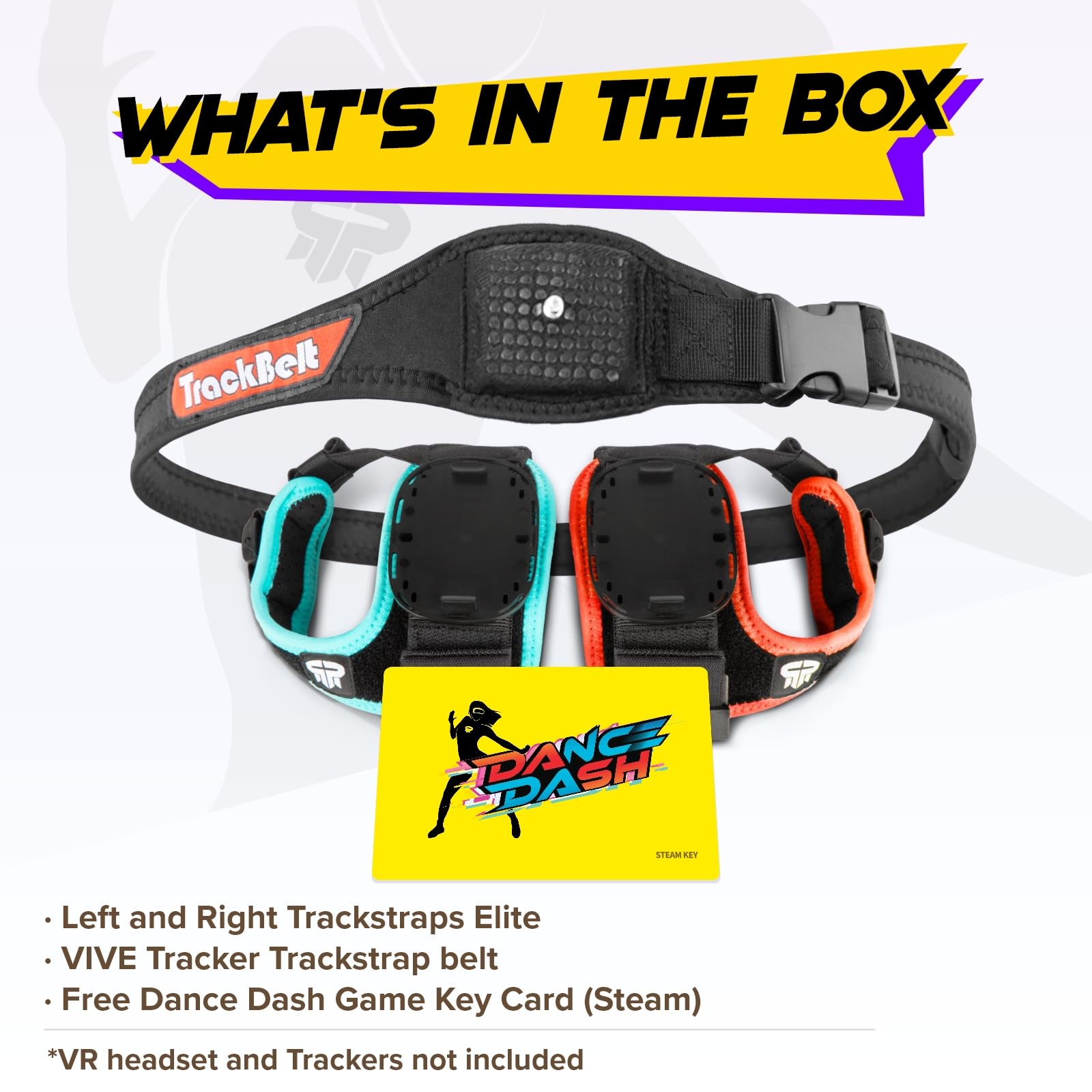 Rebuff Reality Trackstraps Elite - Foot Strap for VR Tracker, Compatible with Vive Ultimate Tracker 3.0 & 2.0, Ideal for VRChat, Dance Dash, Full Body Tracking, and VR Gaming - 2 Feet Straps: Trackstap Elite Plus