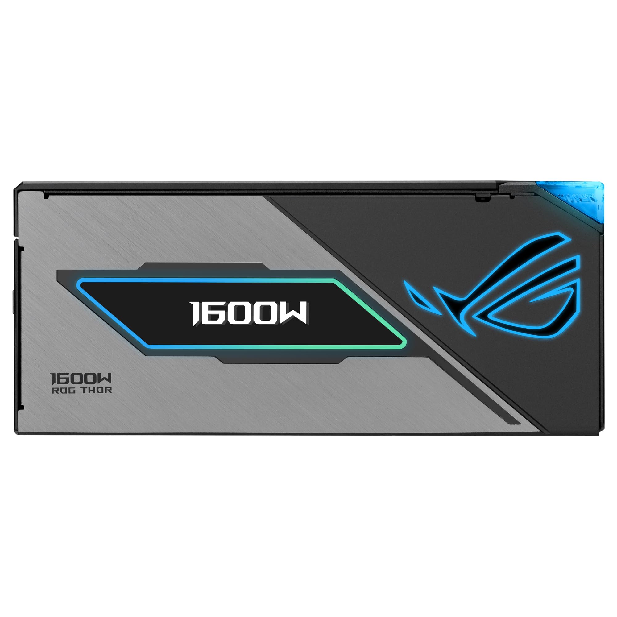 ASUS ROG Thor 1600W Titanium III Fuente de alimentación, 80 Plus Titanium, ATX 3.1, MOSFET GAN, Estabilizador de Voltaje Inteligente, Pantalla OLED magnética, Modo Turbo, 10 años de protección