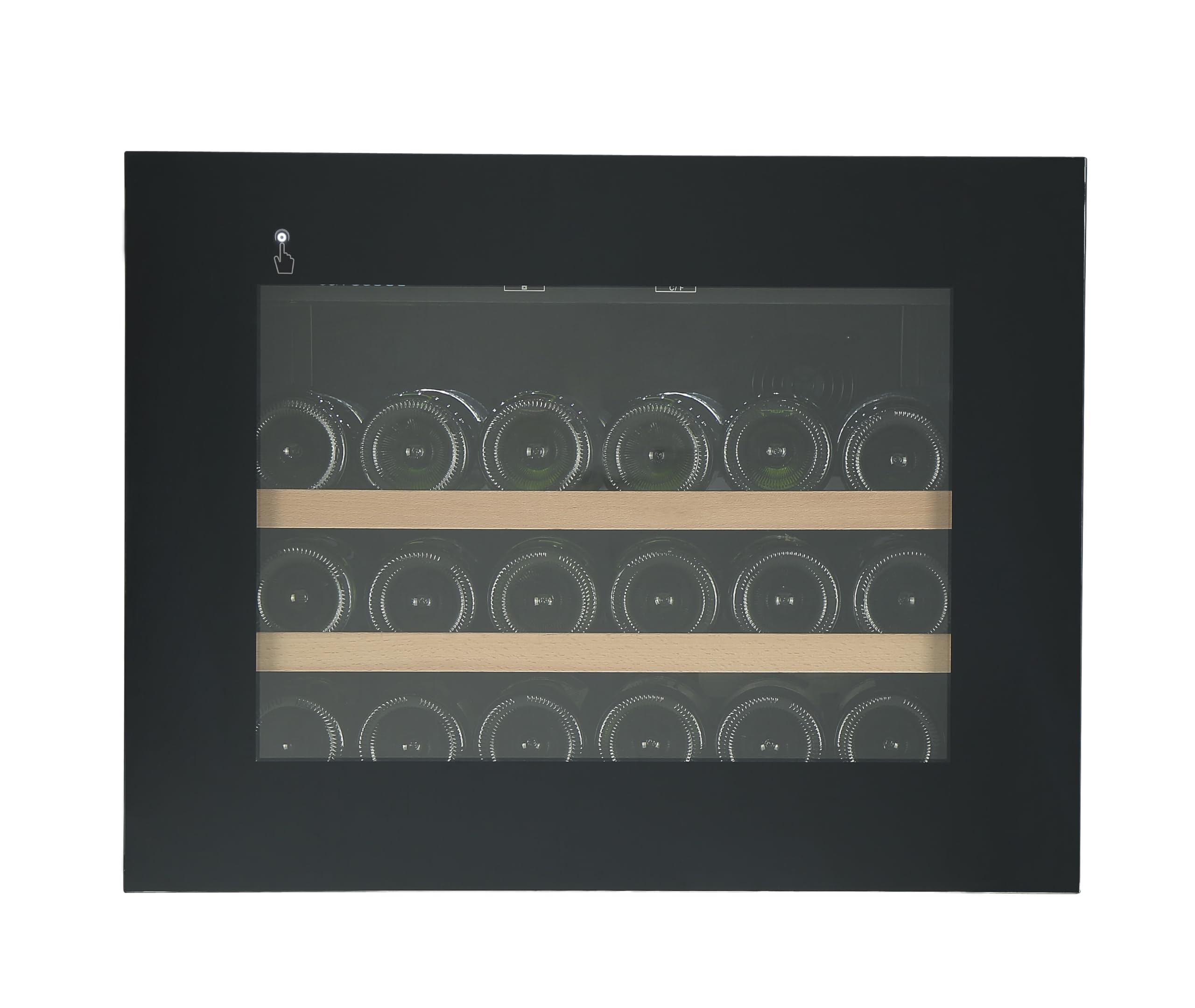Wolkenstein EWTS64-28ED Einbau-Weintemperierschrank 28 Flaschen 60 cm LED Display 62 Liter