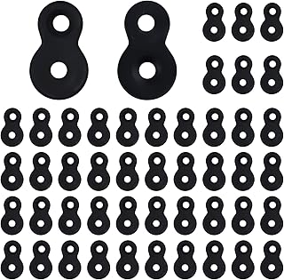 48 Pcs Figure 8 Fastener Steel Table Top Fastener Heavy Duty Hardware Desk Top Connector Bracket Black