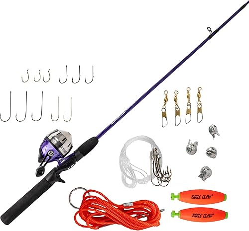 Miniatura 8 de Zebco Zebco 202 Spincast Reel and Fishing Rod Combo, Pre-Spooled with 10-Pound Cajun Line, Includes Tackle Kit