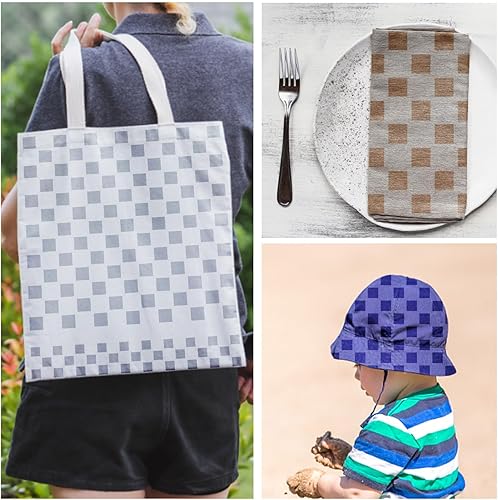 Miniatura 5 de Plantillas de tablero de ajedrez  4 plantillas de plástico Mylar reutilizables de varios tamaños para pintar sobre madera, almohadas, pared, álbumes