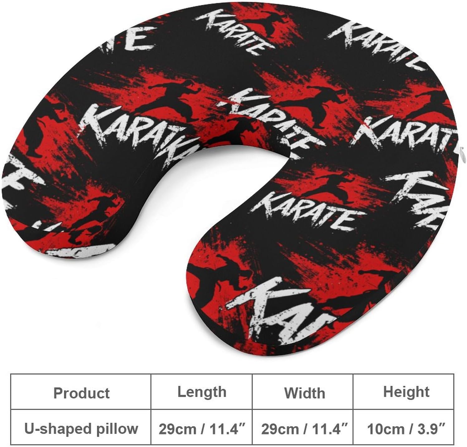 Karate Splash Memory Foam Pillows U Shaped Travel Neck Pillow