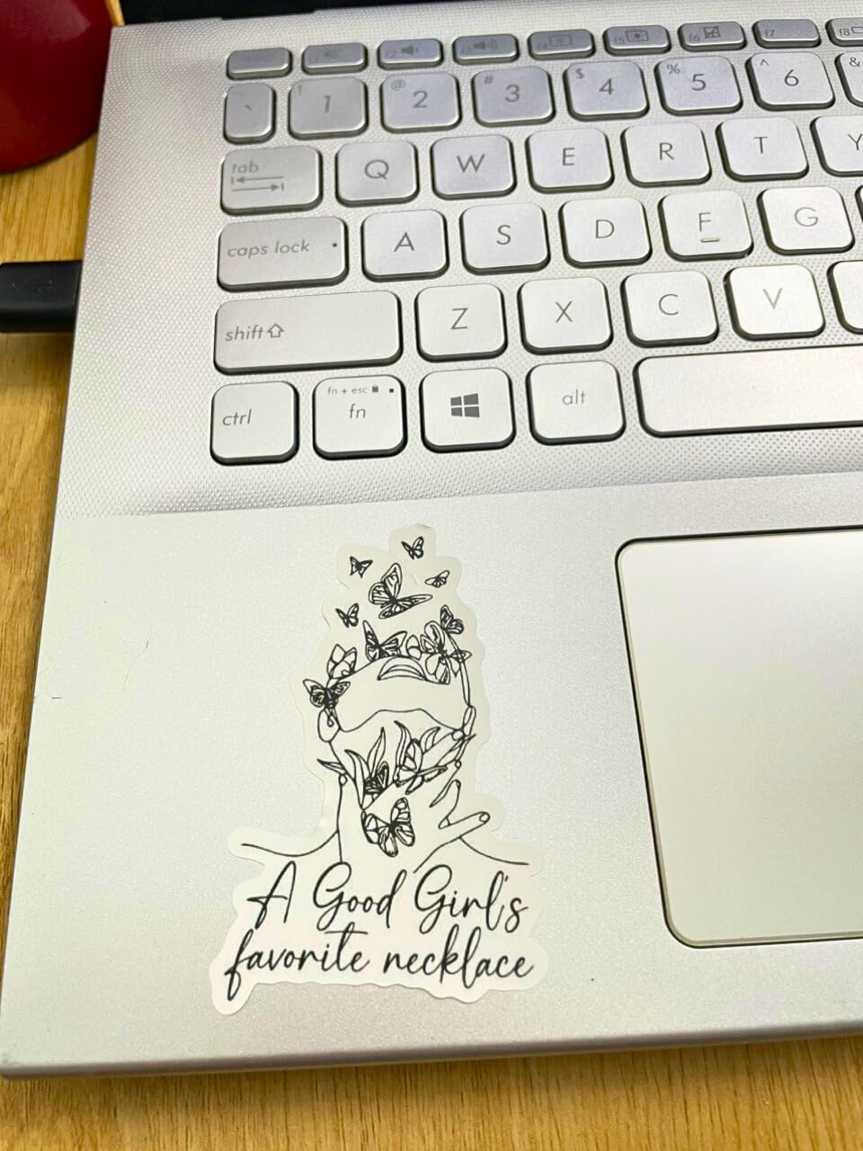 A Good Girl's Favorite Necklace Sticker, Smutty, Girls Love Readings, Dark Romance, Smut, Kindle Sticker, Spicy Books Decals, Bookish (2inch)