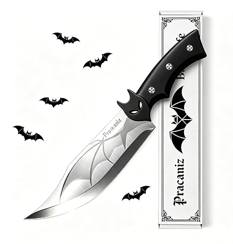 Pracaniz Gothic Bat Kitchen Knife - Halloween Goth Cutlery with