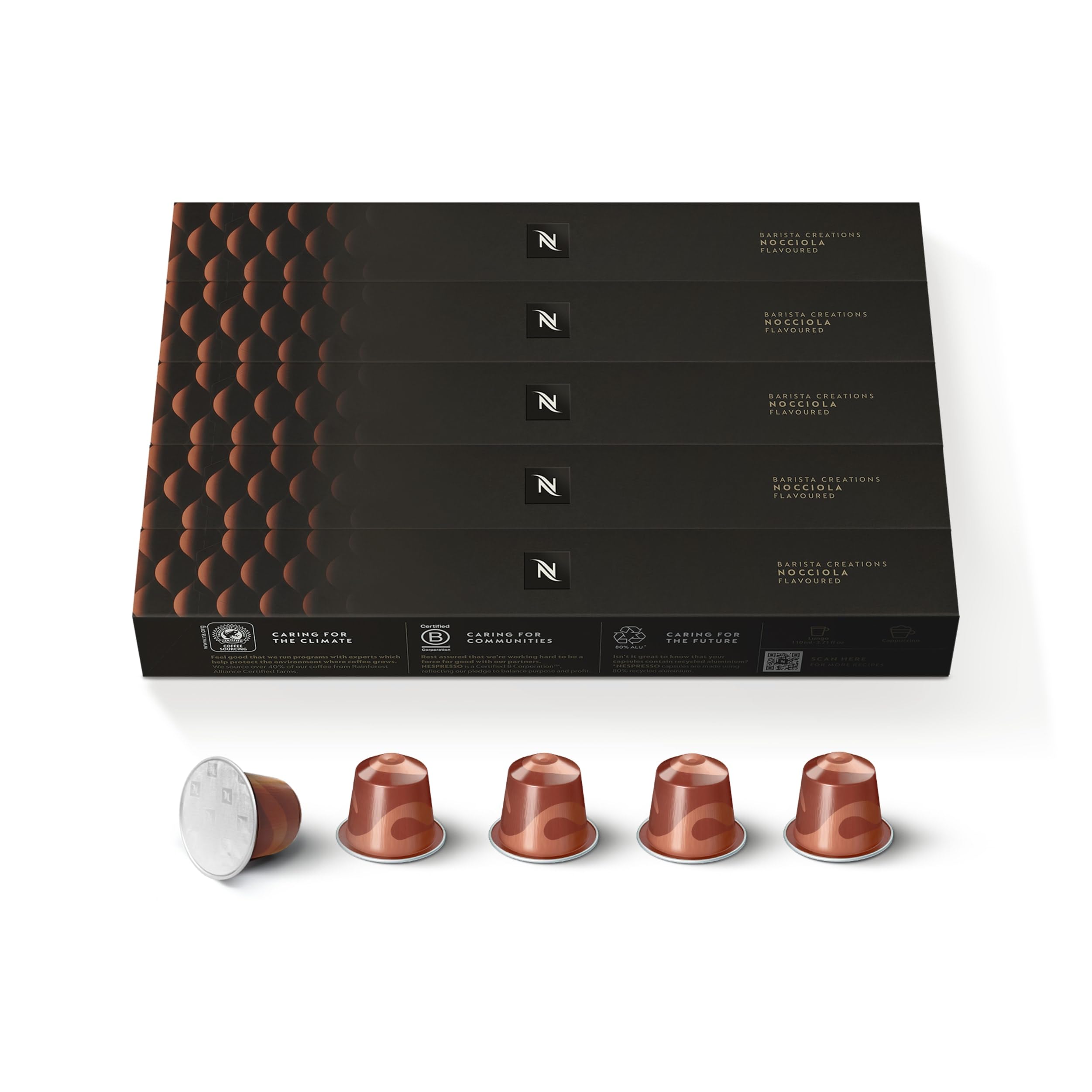 Nespresso Capsules Original Line, Nocciola sabor tostado medio, 50 cápsulas de café