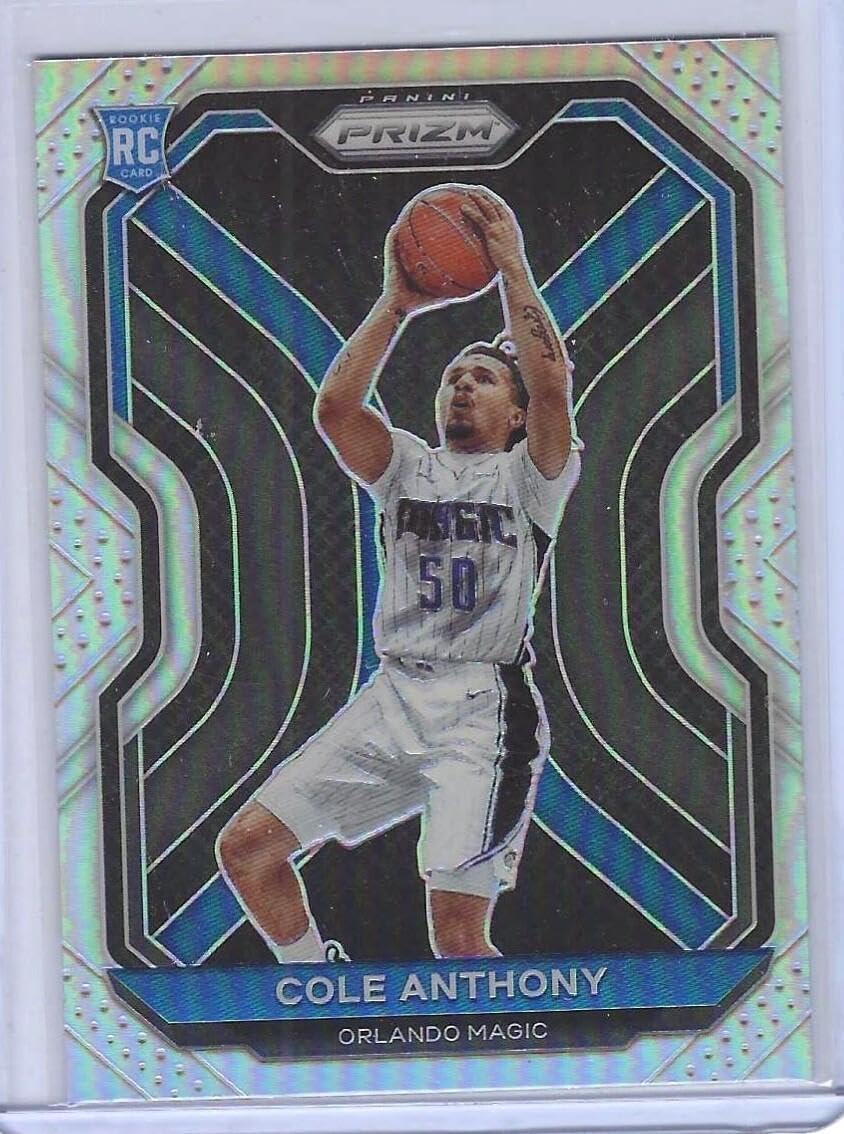 Cole Anthony 2020-21 Panini Prizm Silver Prizm Rookie Rc #292 - Basketball Cards