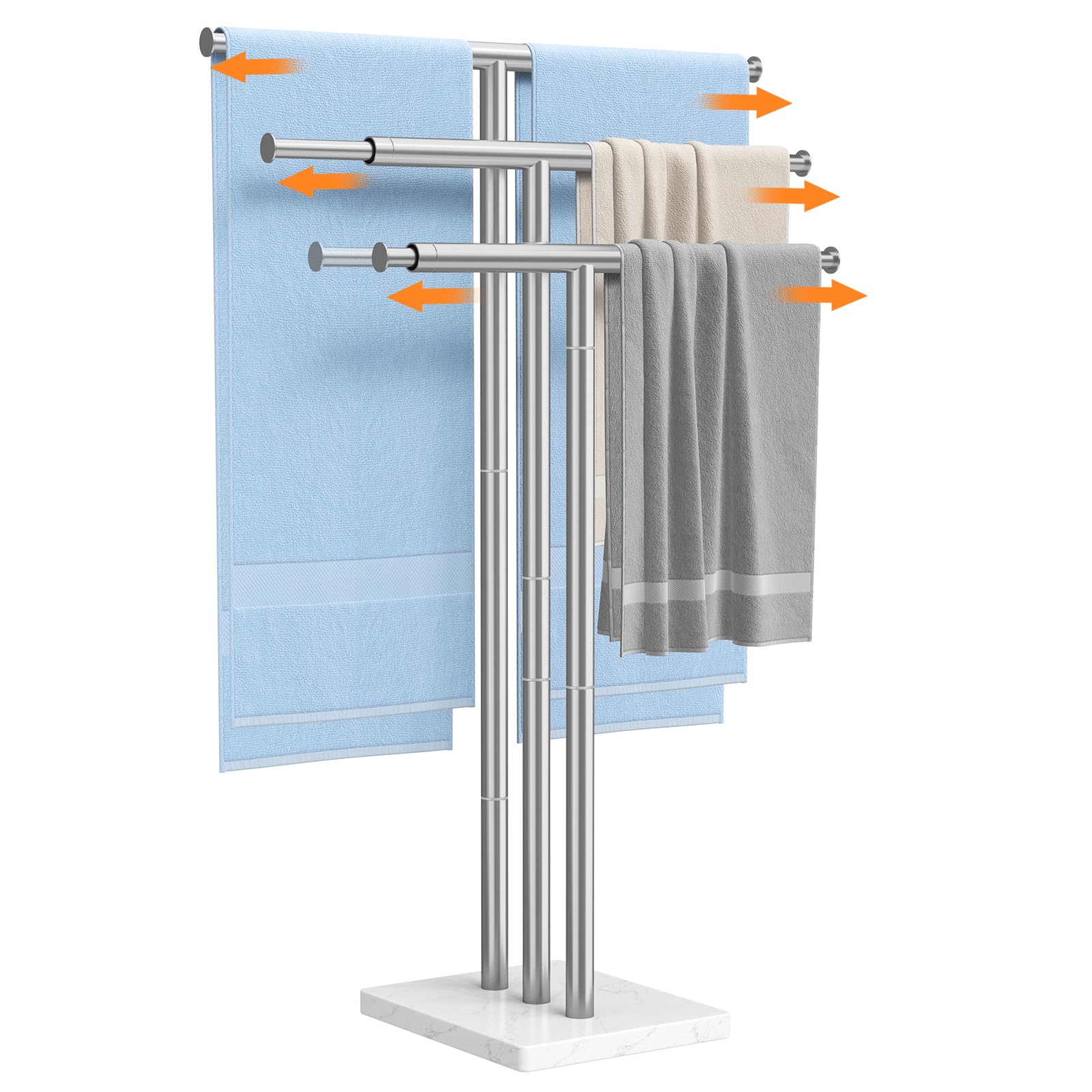 Photo 1 of ELYKEN 3-Tier Standing Towel Rack