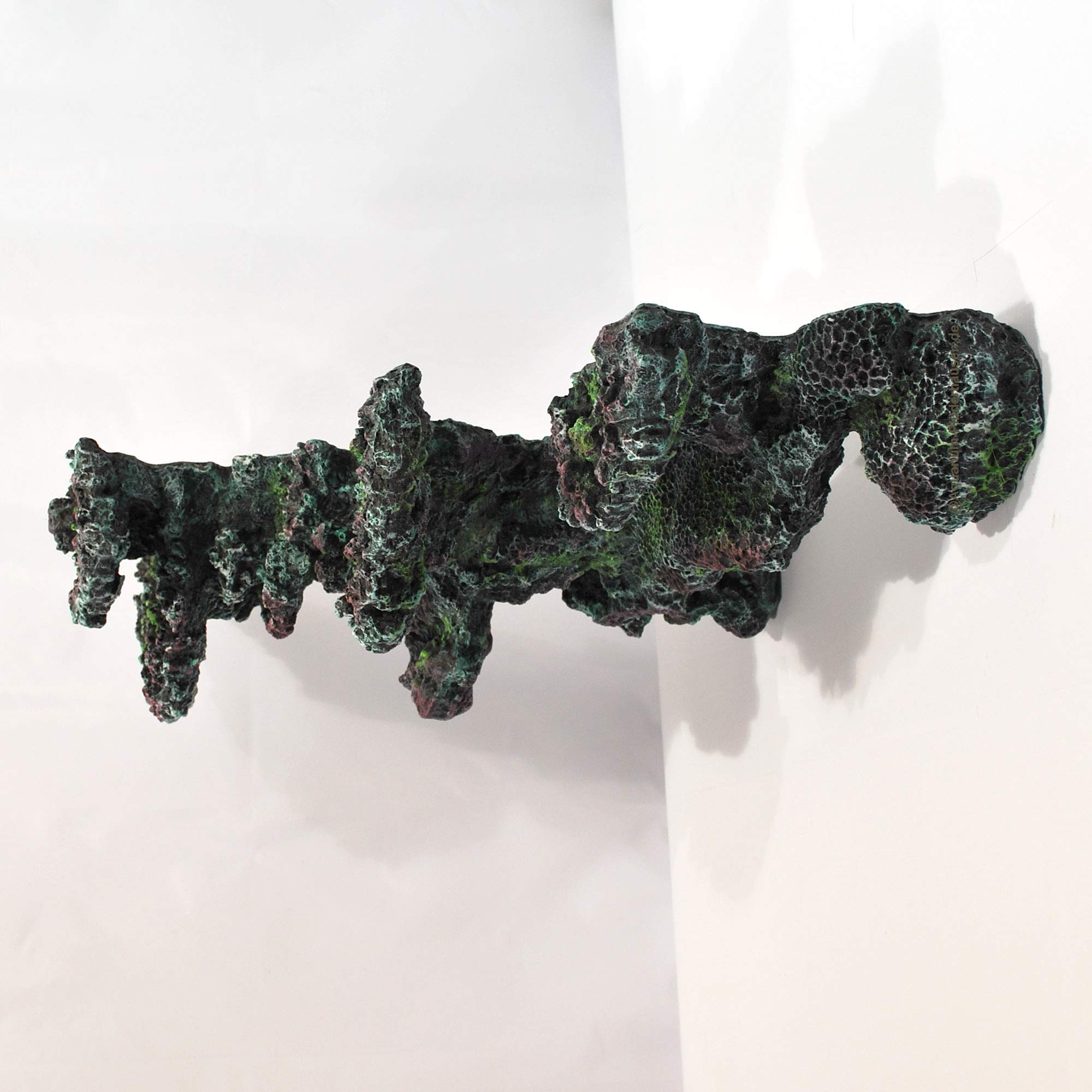3D Riffgestein 59 x15 x45 cm,Aquarium Meerwasser Deko, Felsen Nachbildung