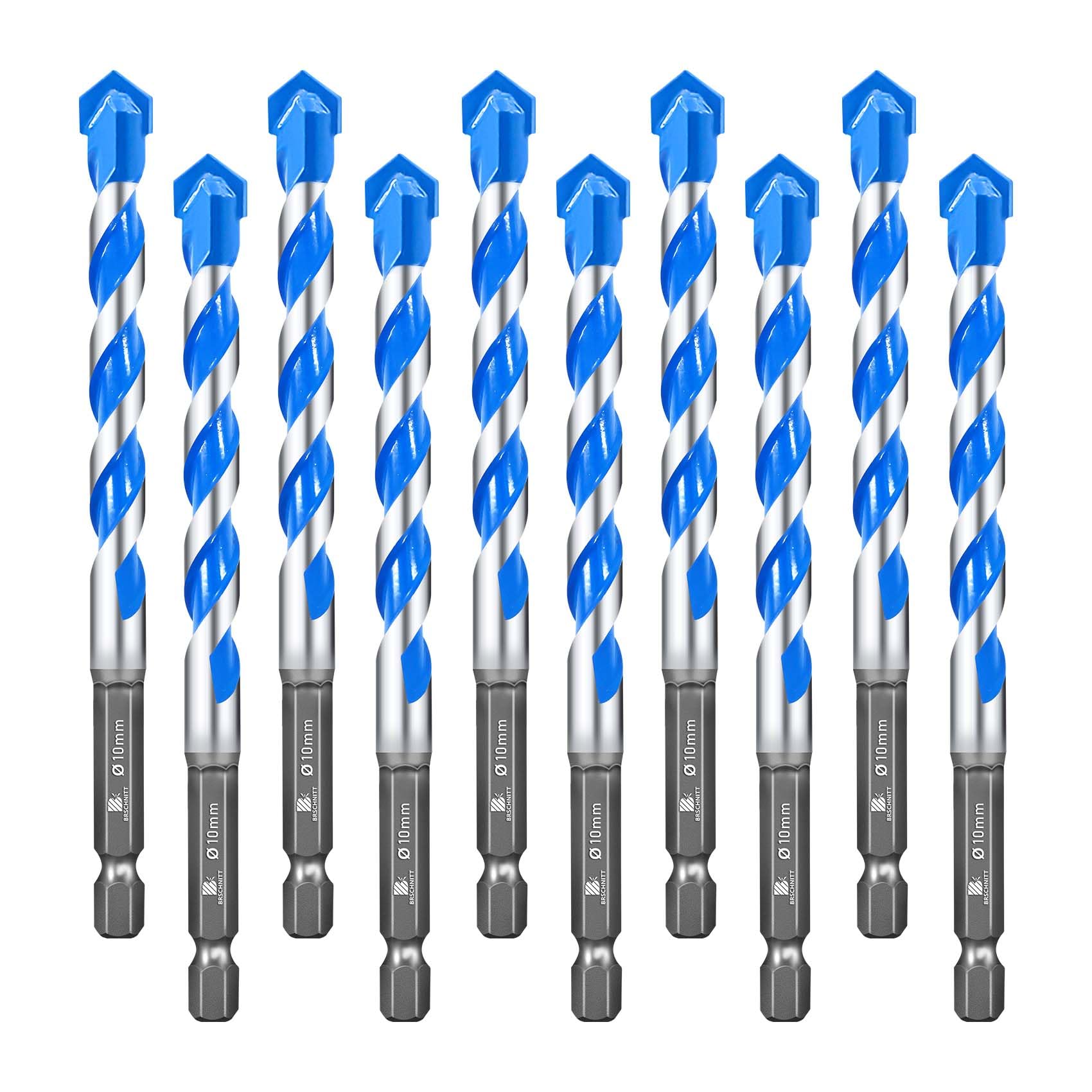 Masonry Drill Bit Set - 10 Sizes for Concrete & More -14 Masonry Drill Bit Set - 10 Sizes for Concrete & More -14